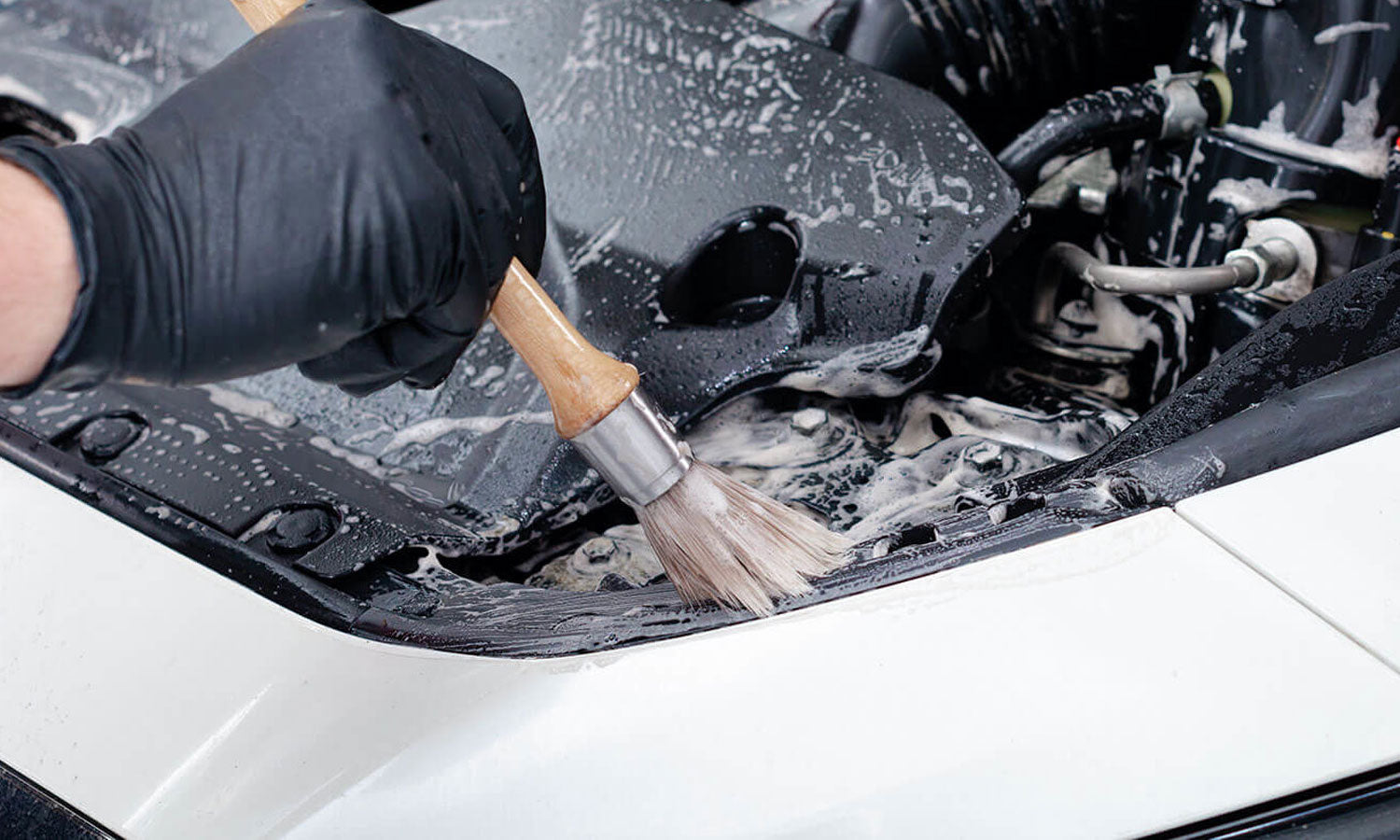 Car engine detailing image