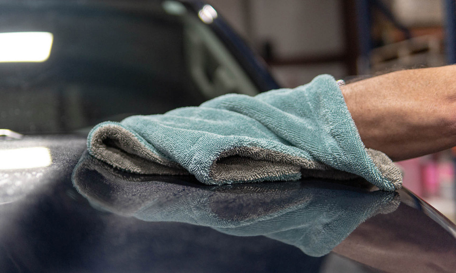 AutoFiber Amphibian Drying Towel, 20x30, Blue Gray