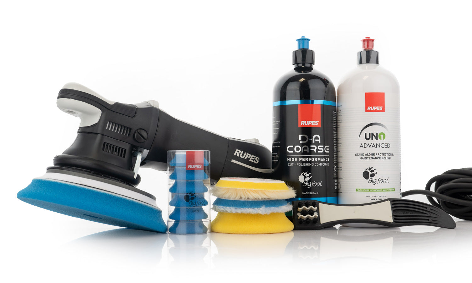 rupes compounds and polishes with logo