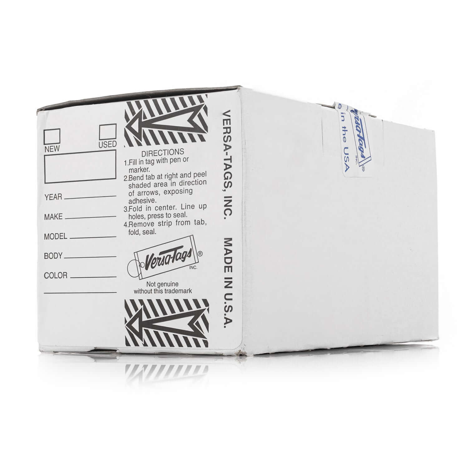 versa tag box with rings