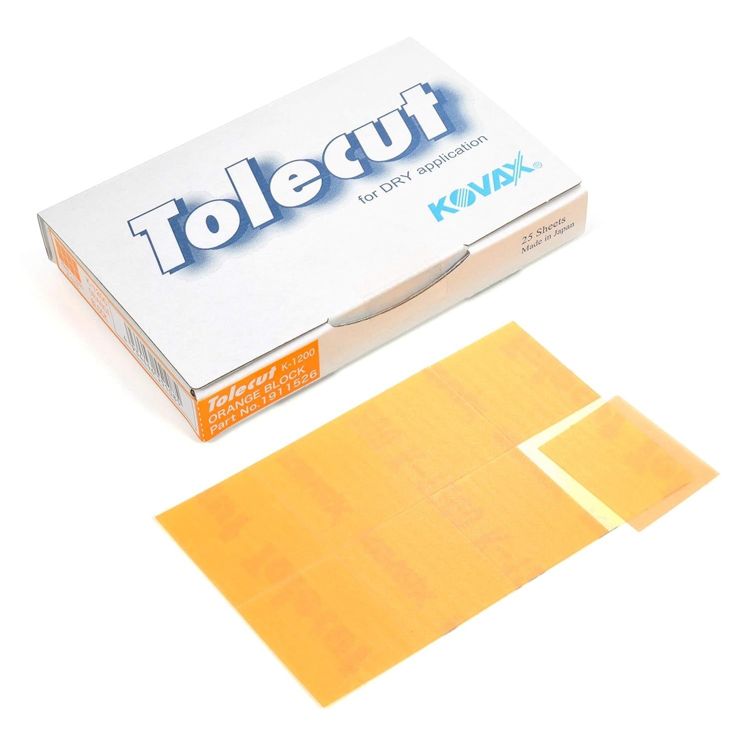 1200 grit orange sanding sheets