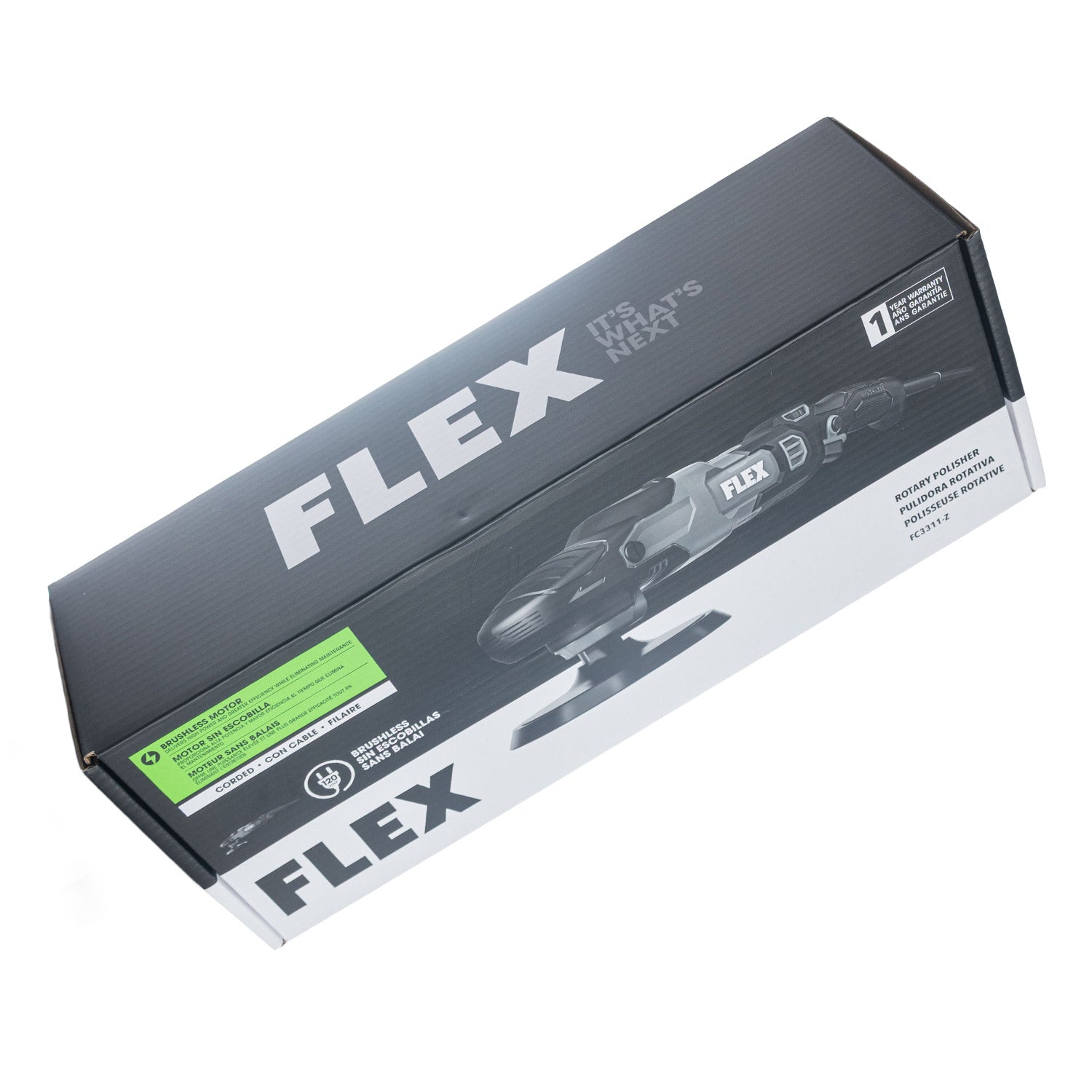 Box with 'FLEX' branding on a white background