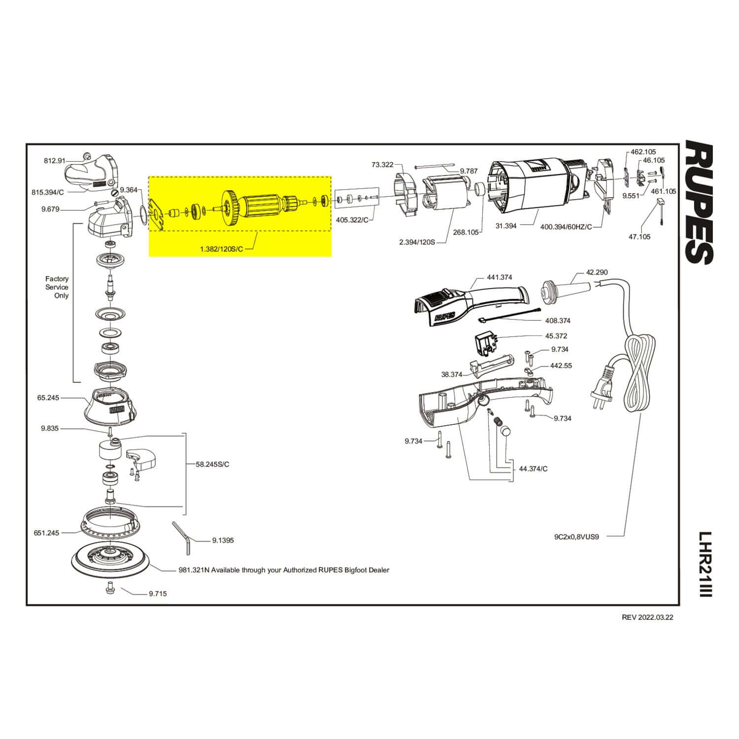 lhr mark 3 rotor assembly part guide