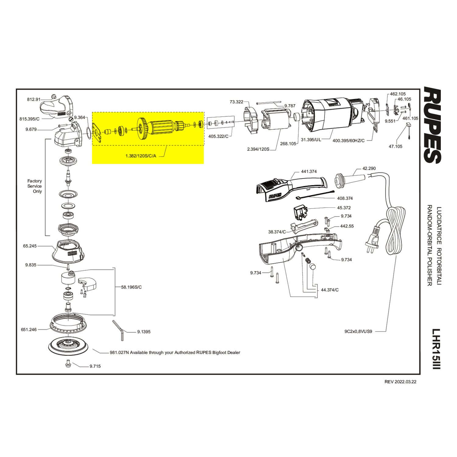 lhr mark 3 rotor assembly part guide
