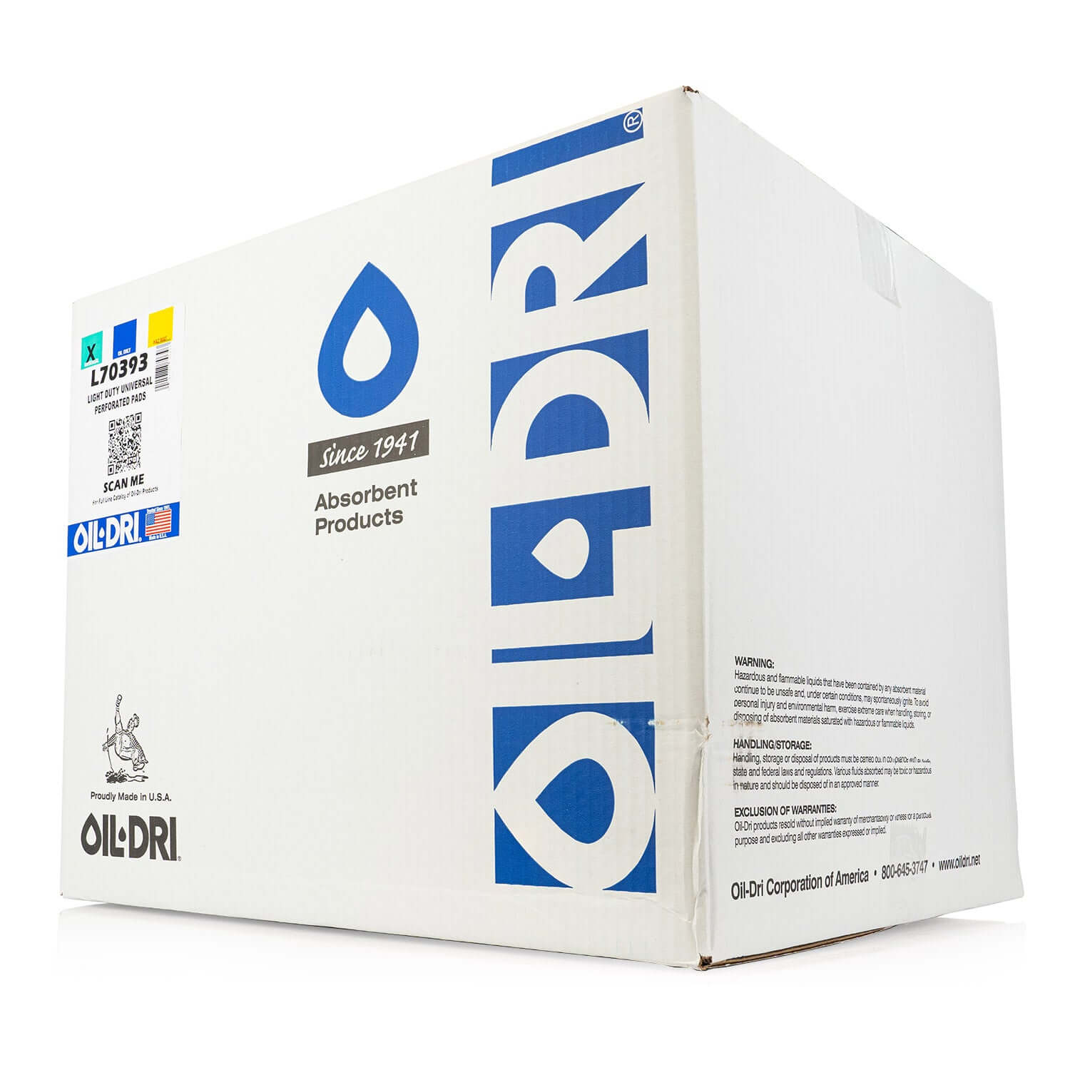 box of oil absorbent mats