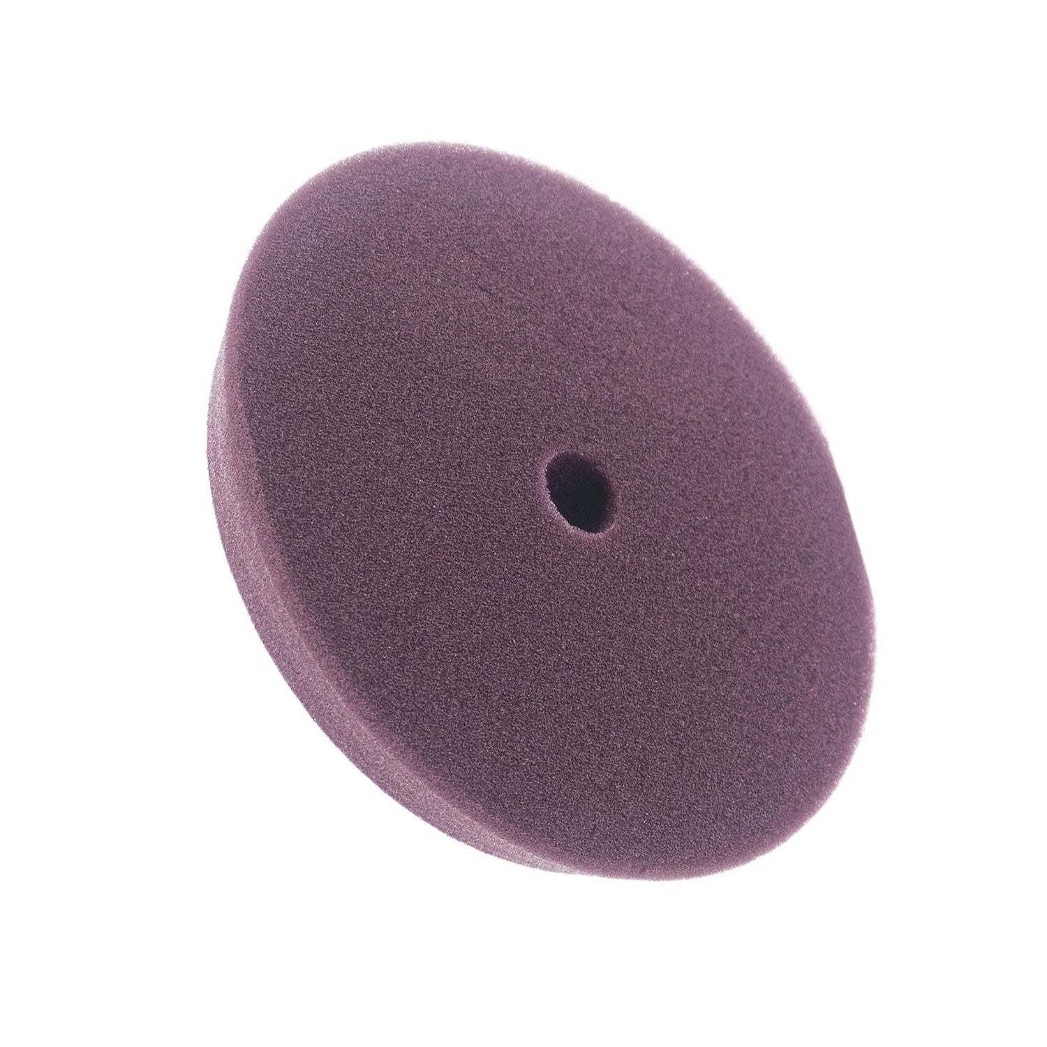 5 inch Purple foam pad with a central hole on a white background