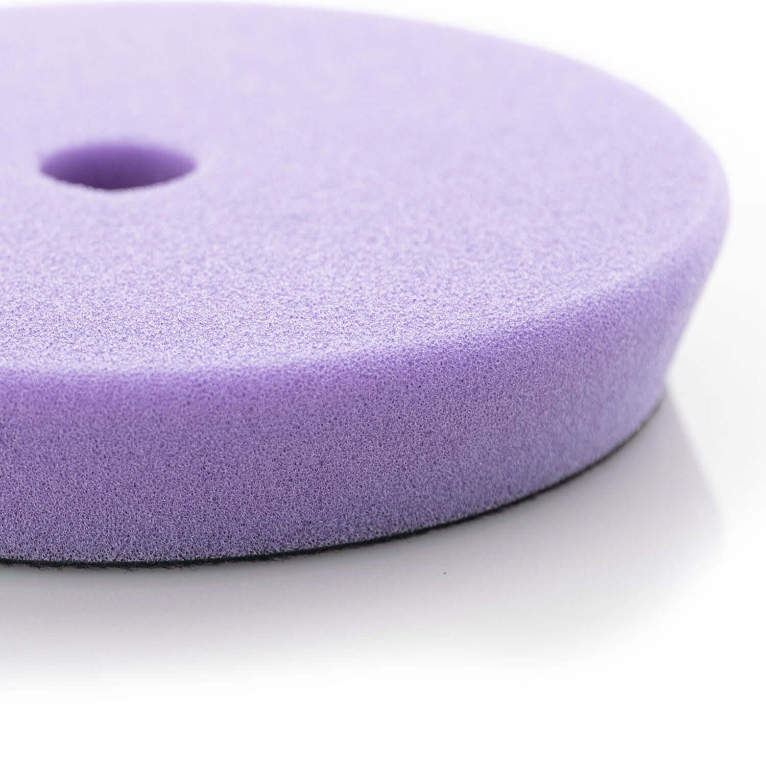 light purple buffing pad close up