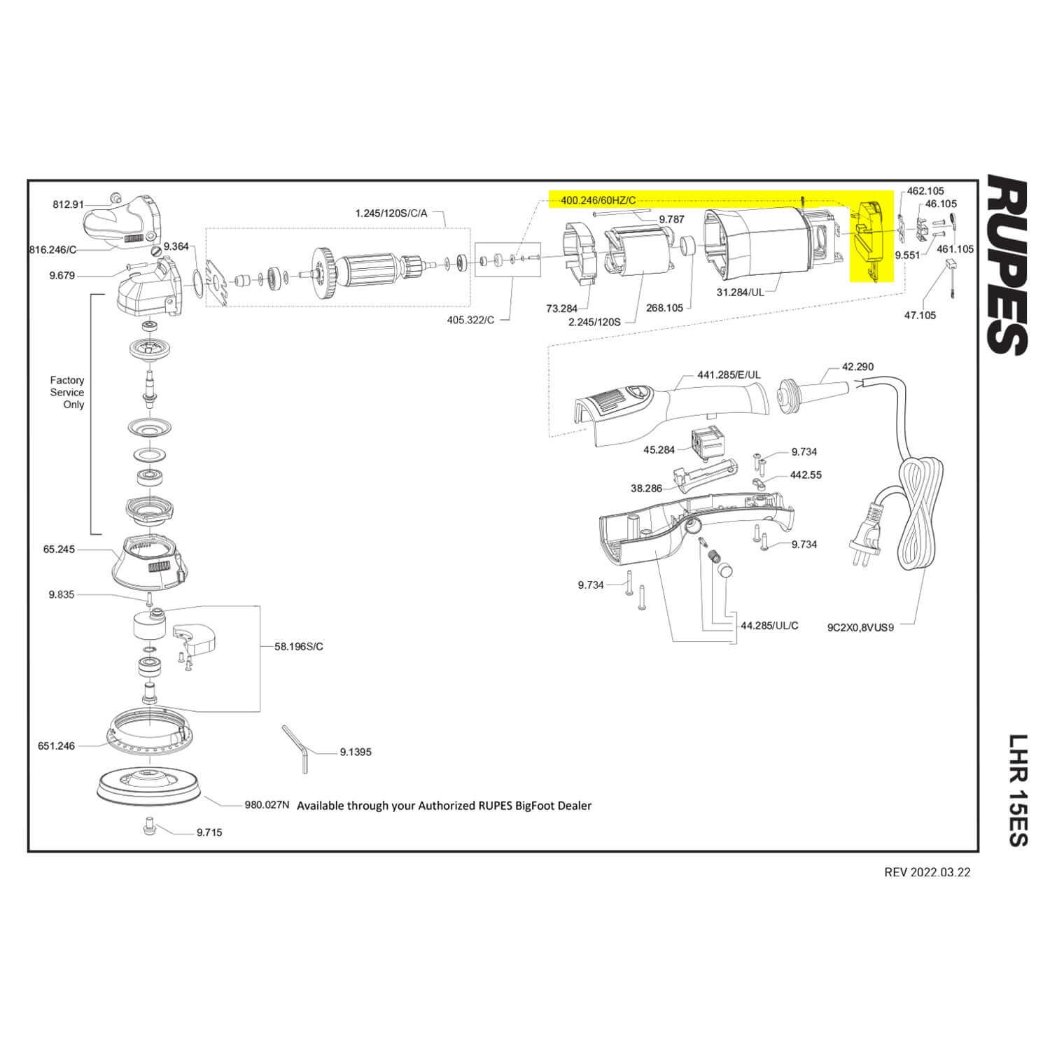 lhr15es electronic module part guide