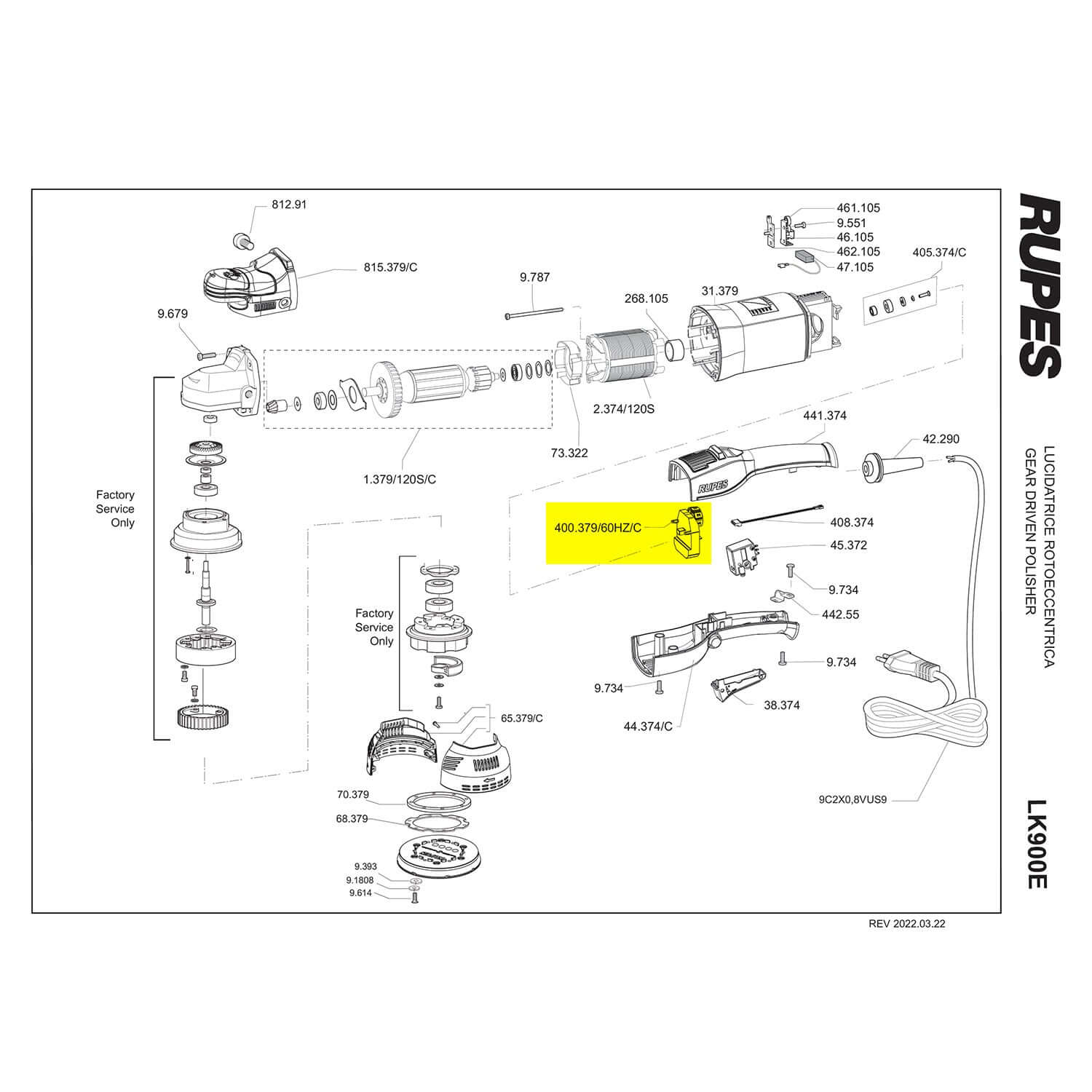 LK900E electronic module part guide