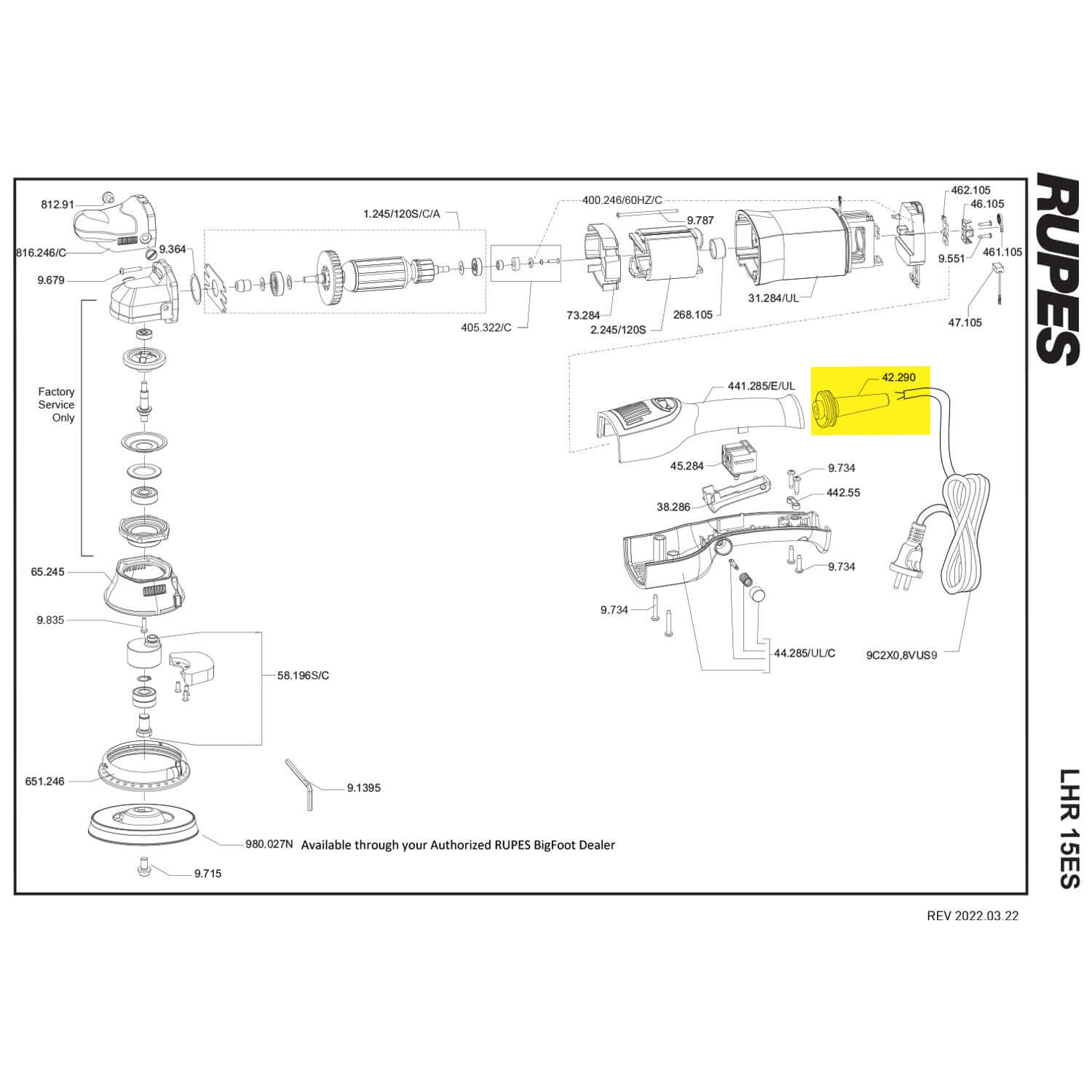 lhr15es cable strain relief parts guide
