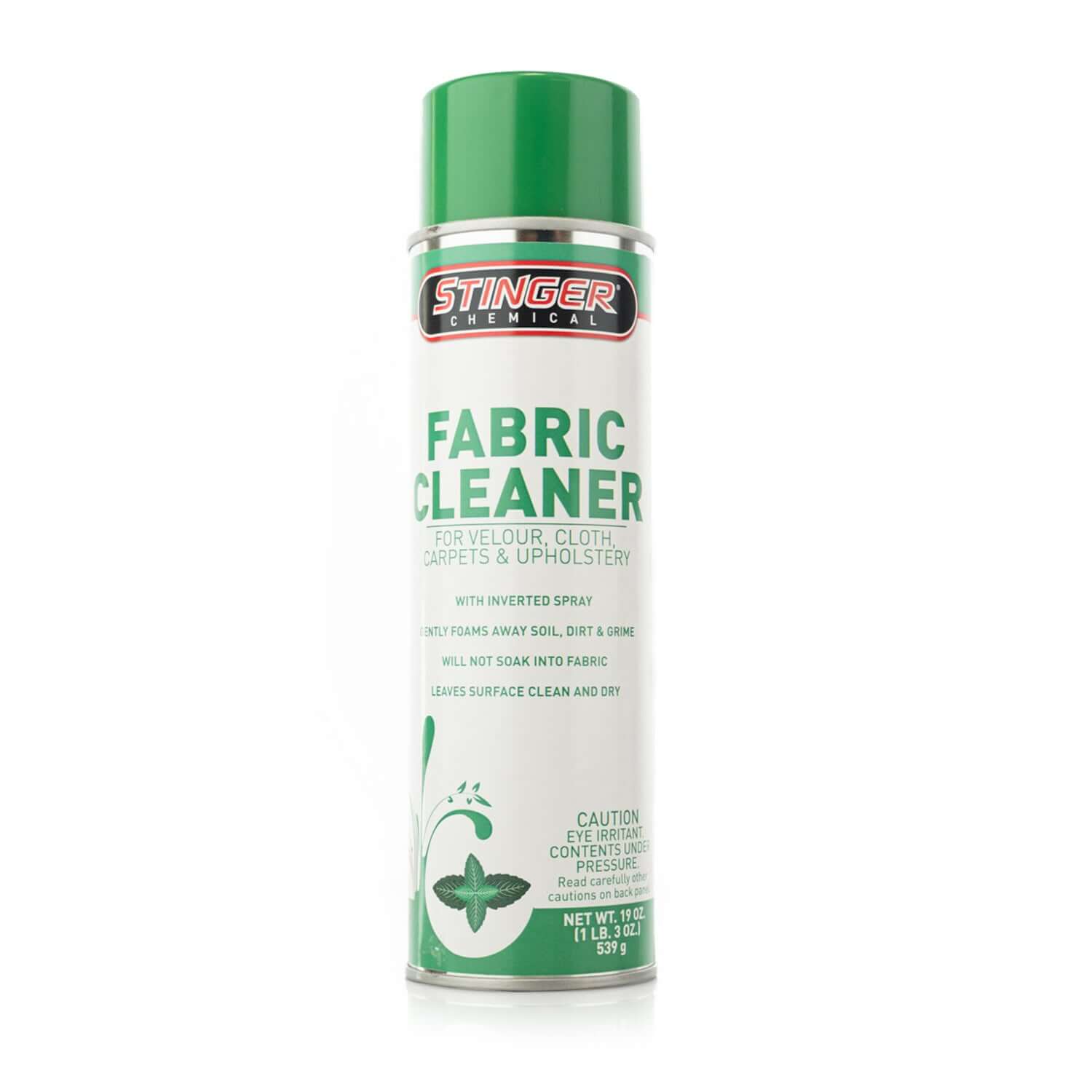 stinger chemicals fabric cleaner foaming spray aerosol can