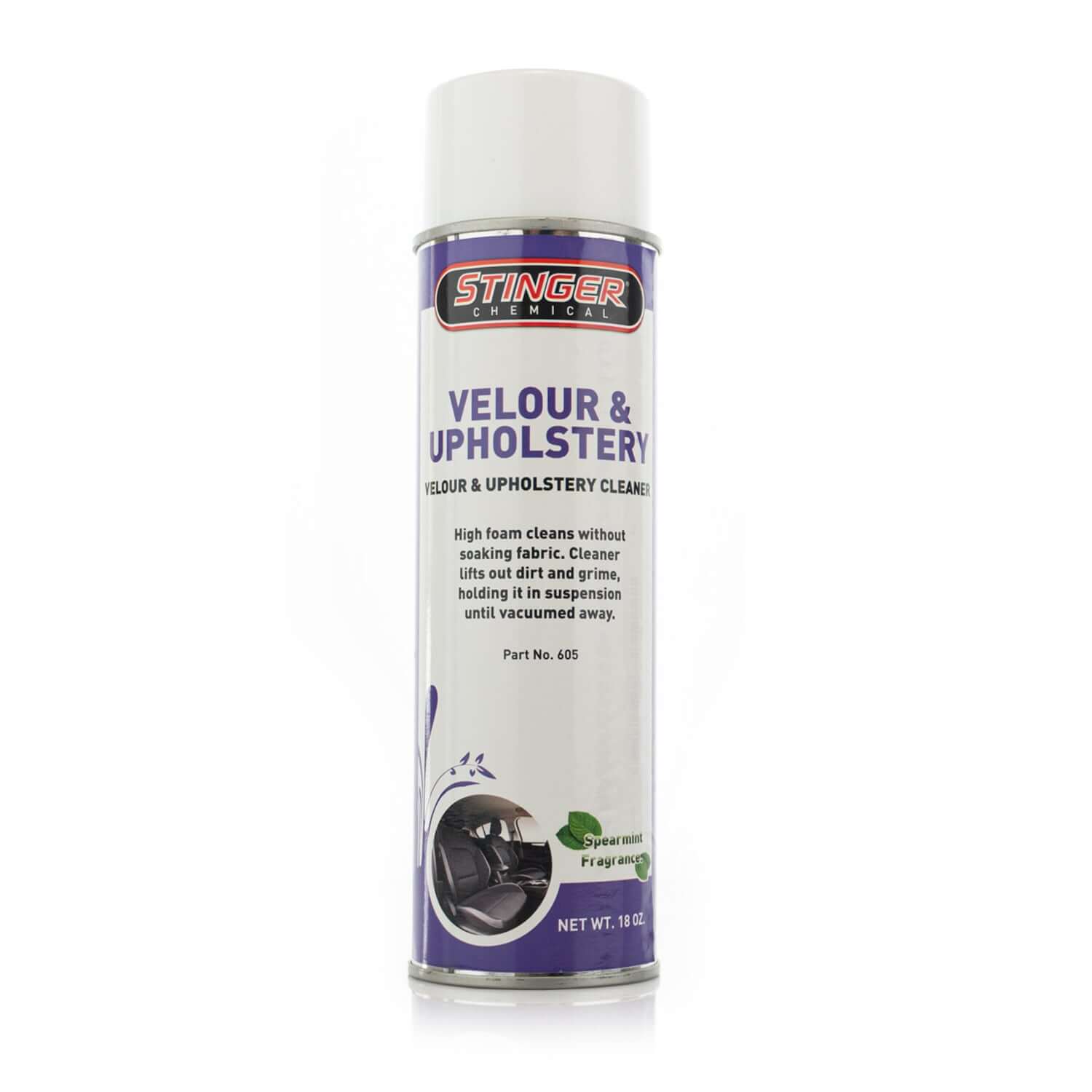 Velour & Upholstery Cleaner aerosol can