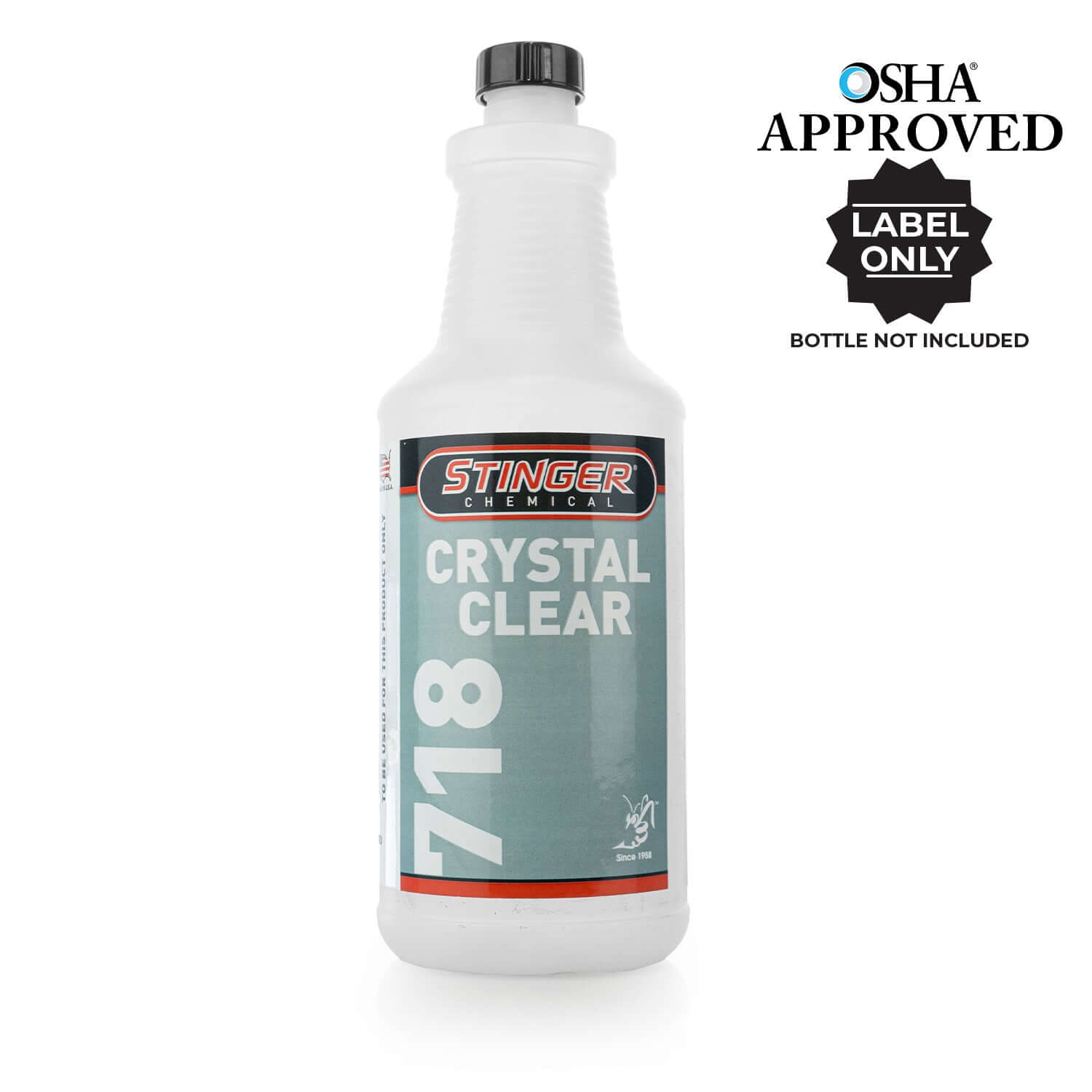 crystal clear Glass Cleaner RTU SDS Labels