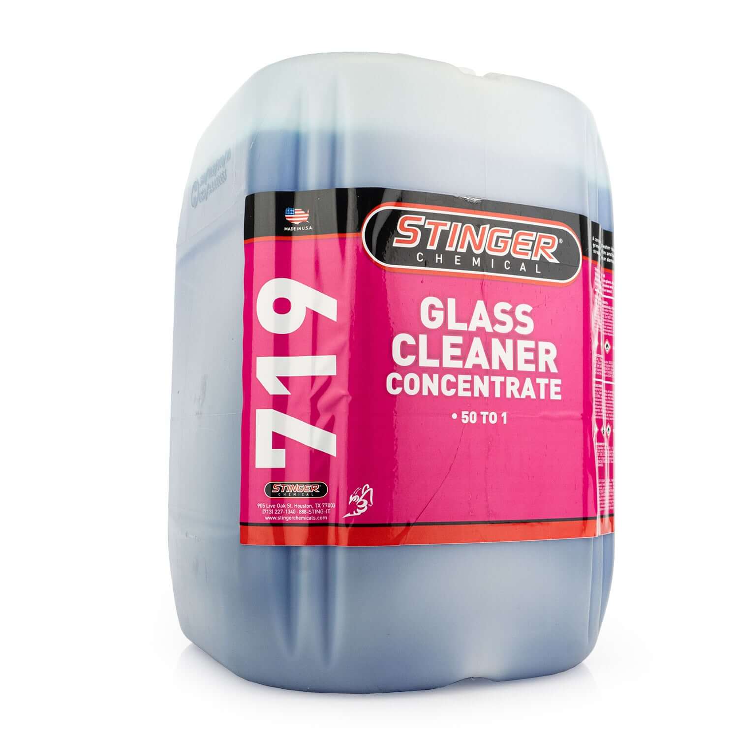 5-gallon stinger chemical 50:1 glass cleaner concentrate
