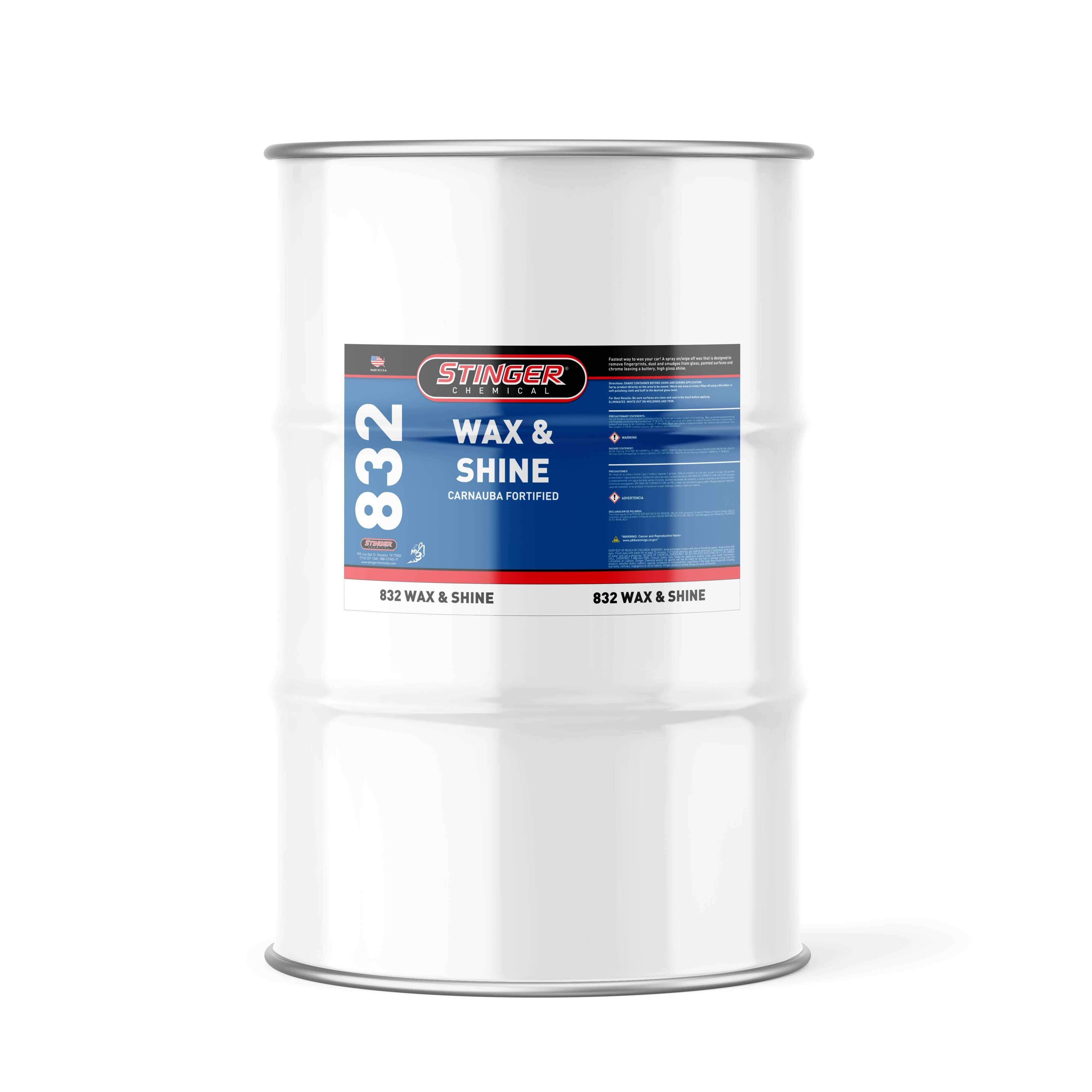 55-gallon drum wax & shine
