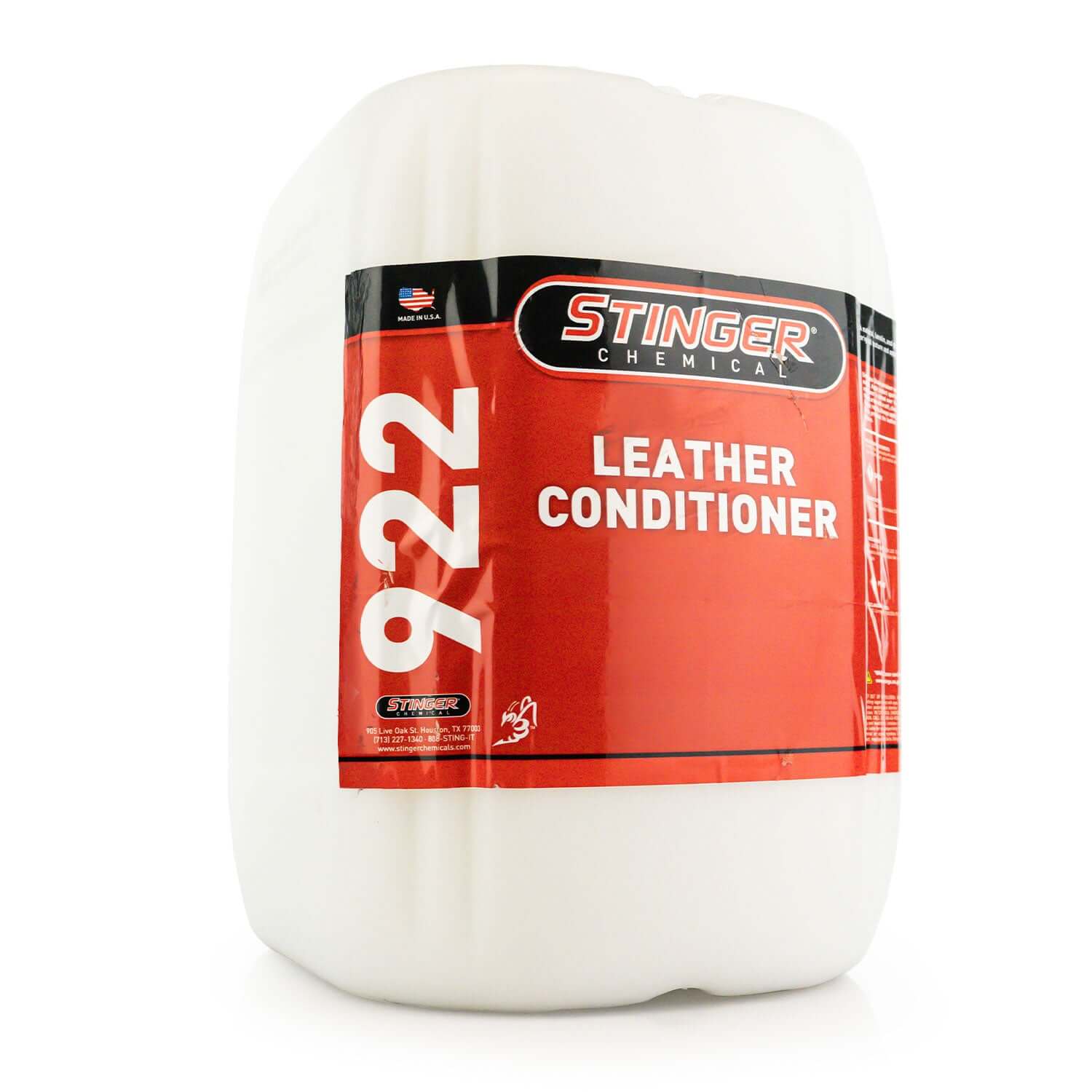 5-gallon of leather conditioner