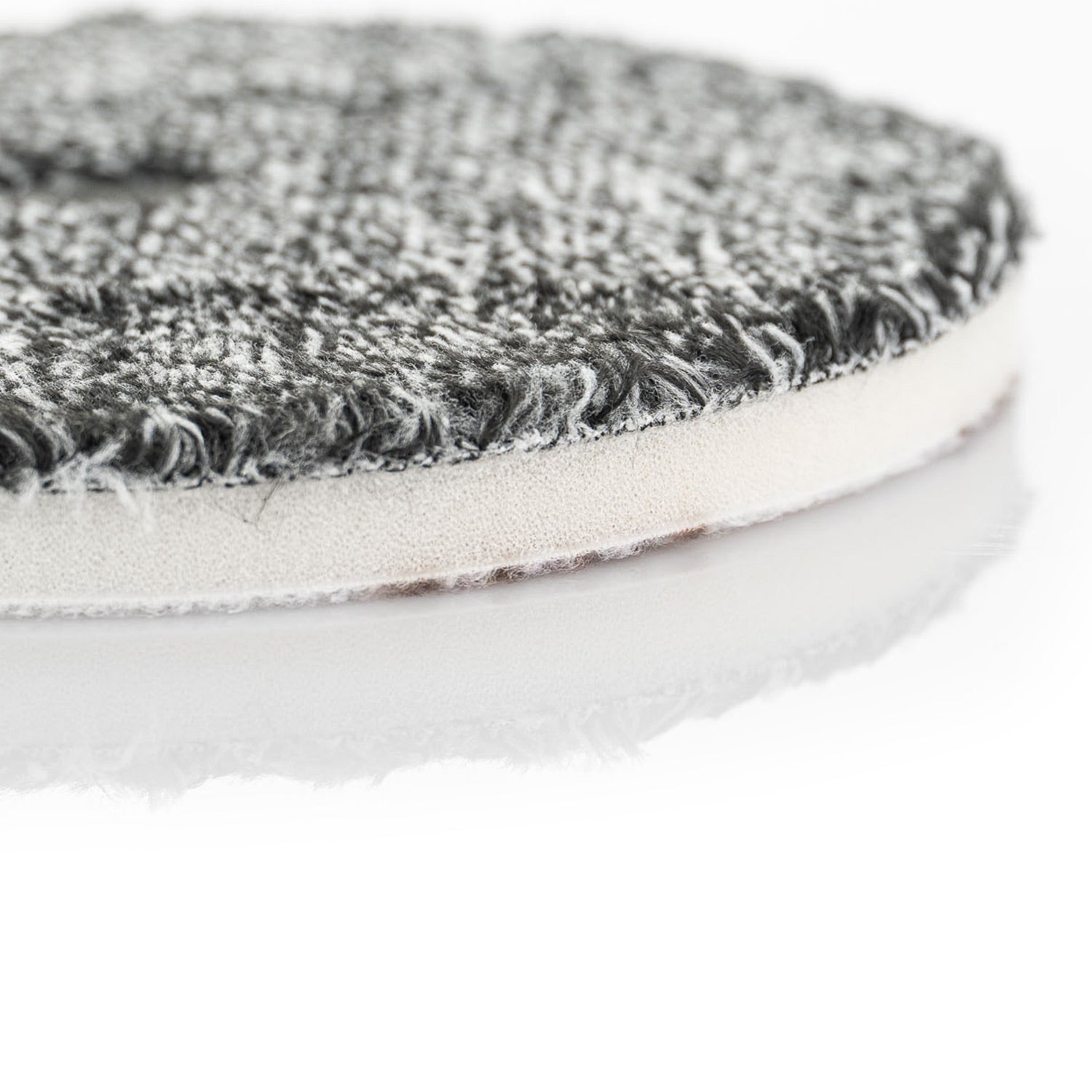 Uro-fiber black and white pad pile on a white background
