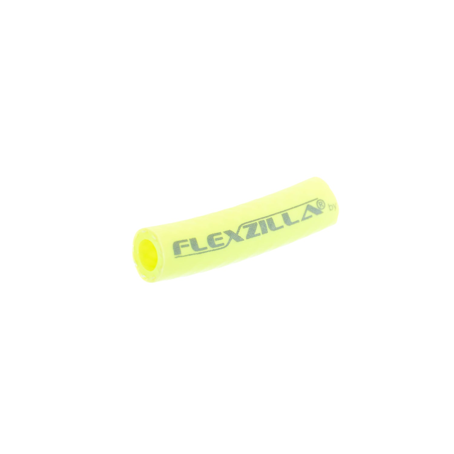 1/4 inch lime green Flexzilla hose piece on a white background