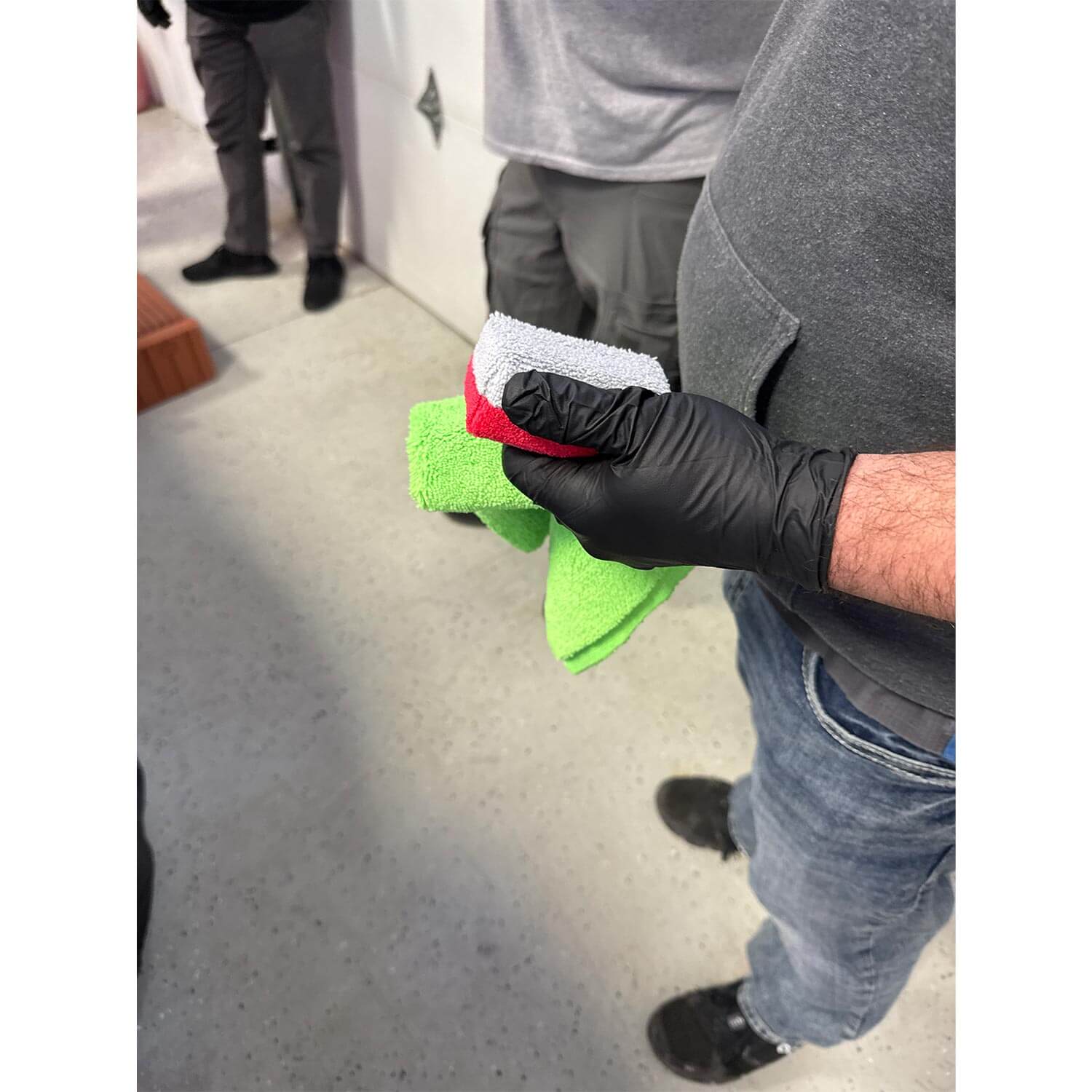 Auto fiber mini microfiber applicator