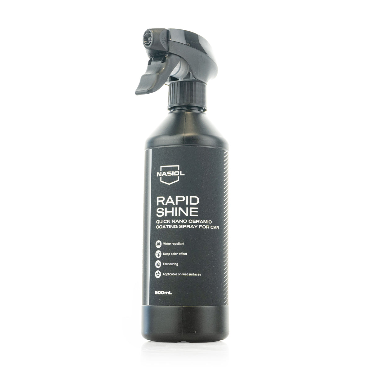 Nasiol Rapid Shine quick detailing spray for car exteriors, 500 g bottle