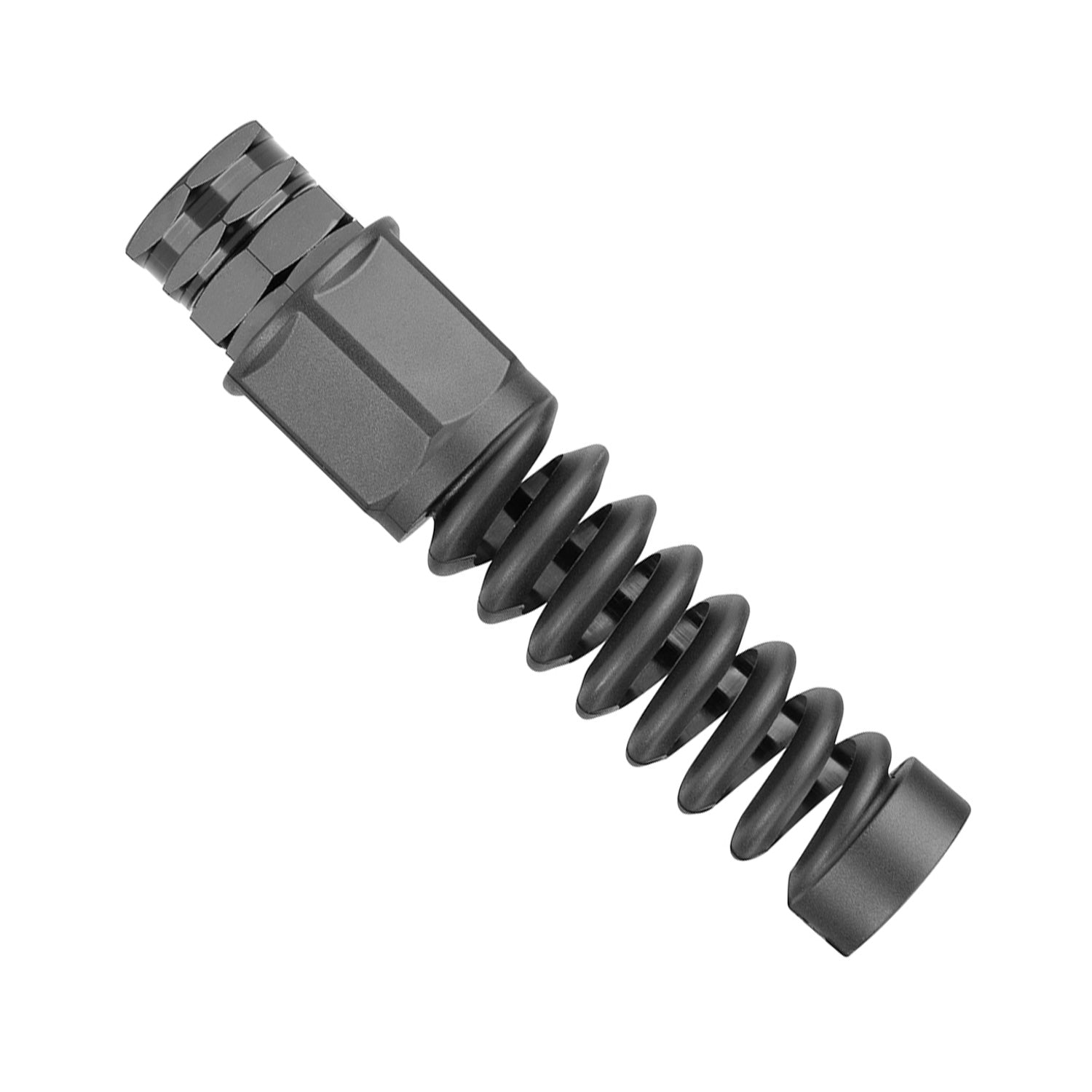 Flexzilla Female Water fitting with coiled spring on a white background