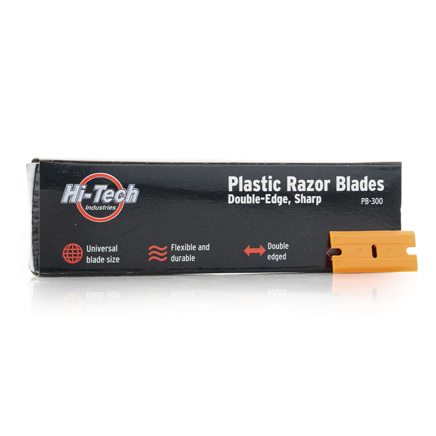Plastic razor blades