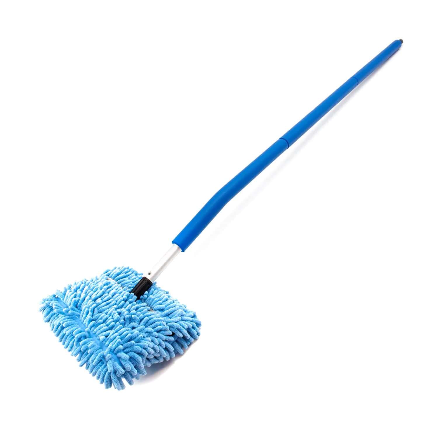 Chenille wash mitt cover on a Mitt on a stick