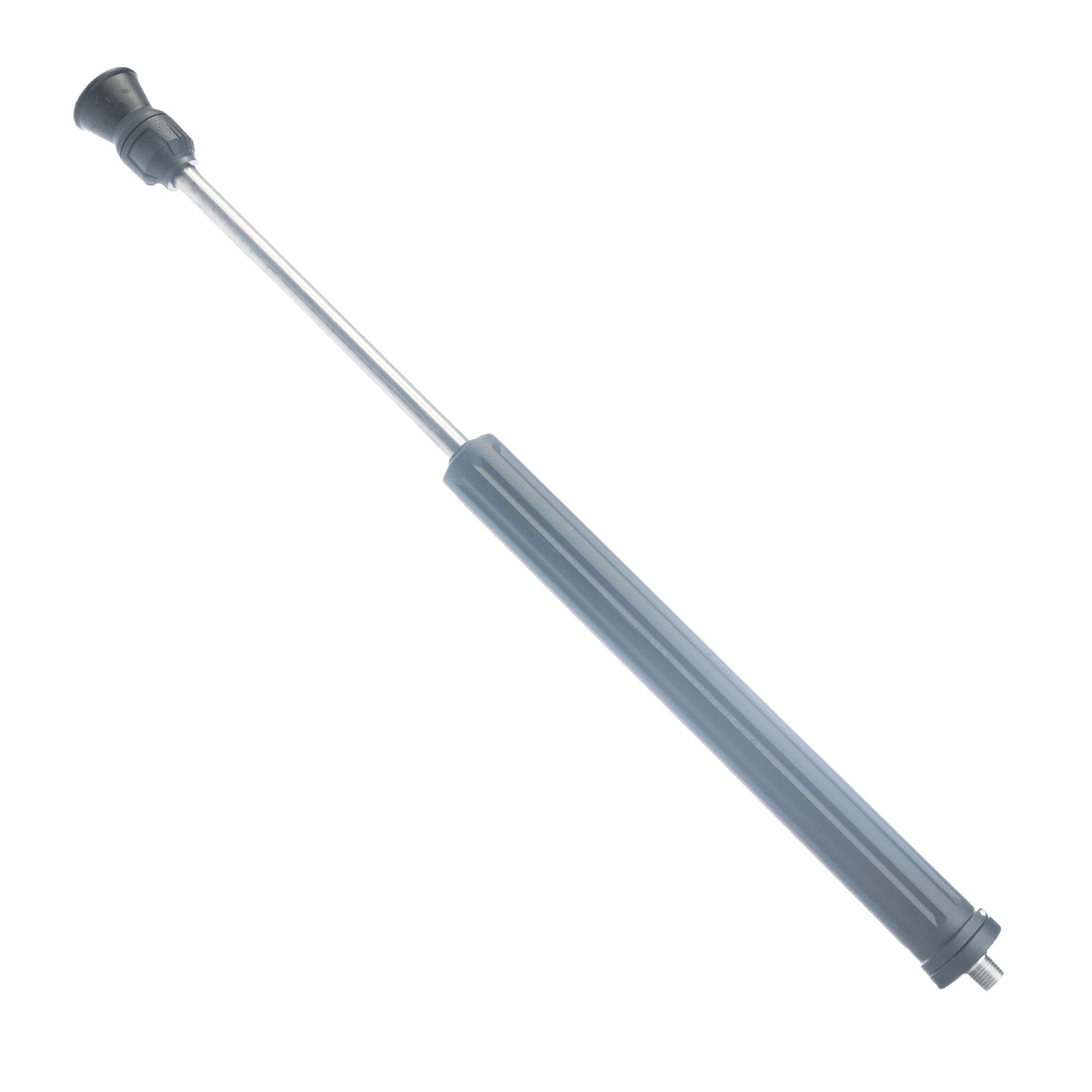 Black Pressure Washing lance with a nozzle guard on a white background