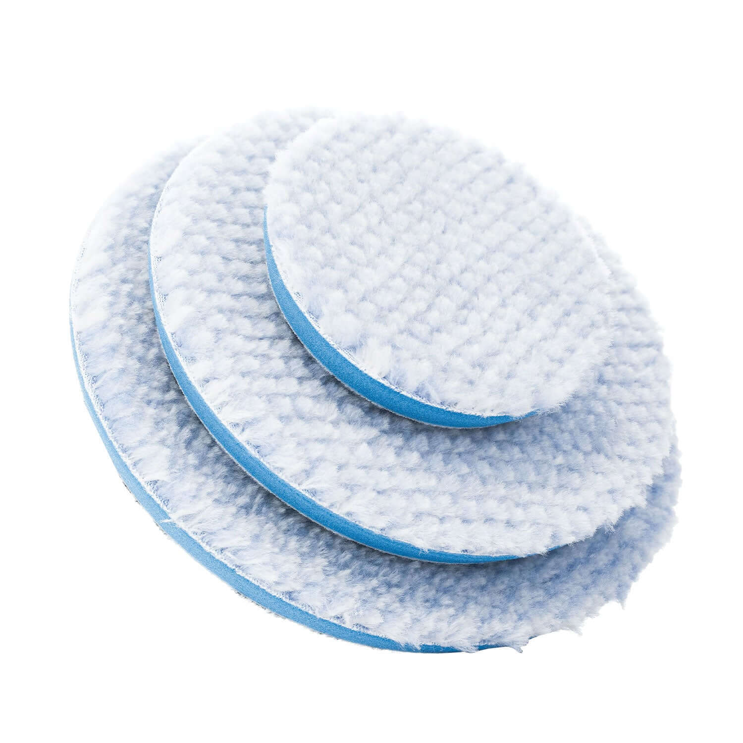 Blue wool buffing pads