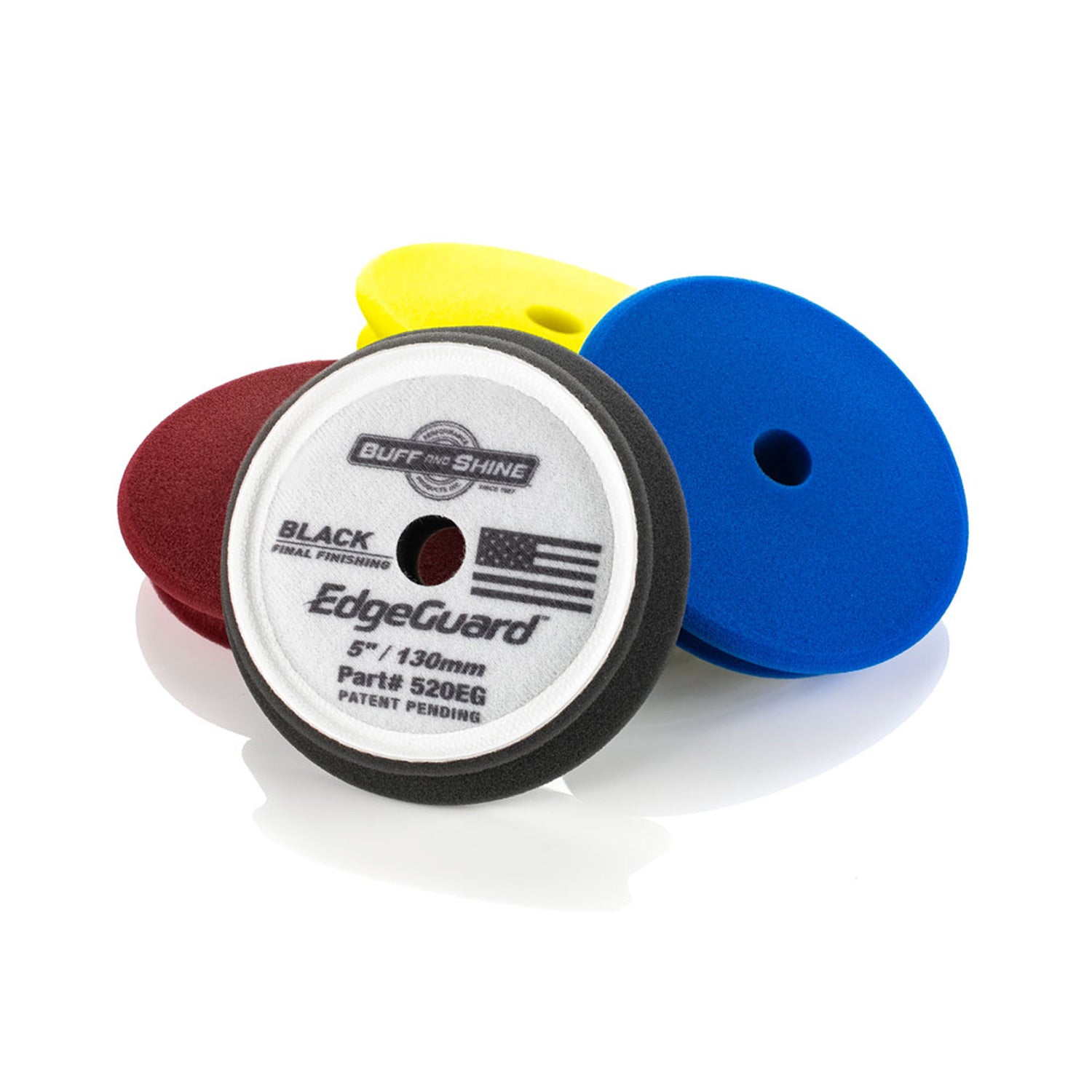 5 inch edgeguard buffing pad sample kit on a white background