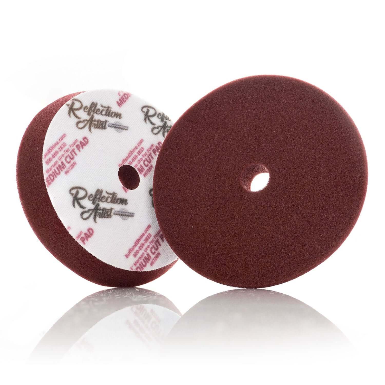 6-inch maroon cut and polish pads