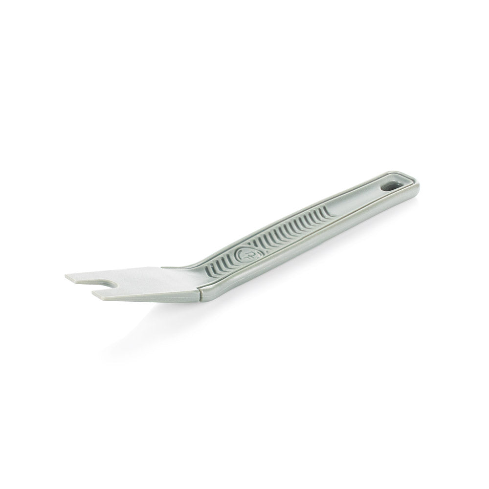 Narrow fork trim remover tool on a white background
