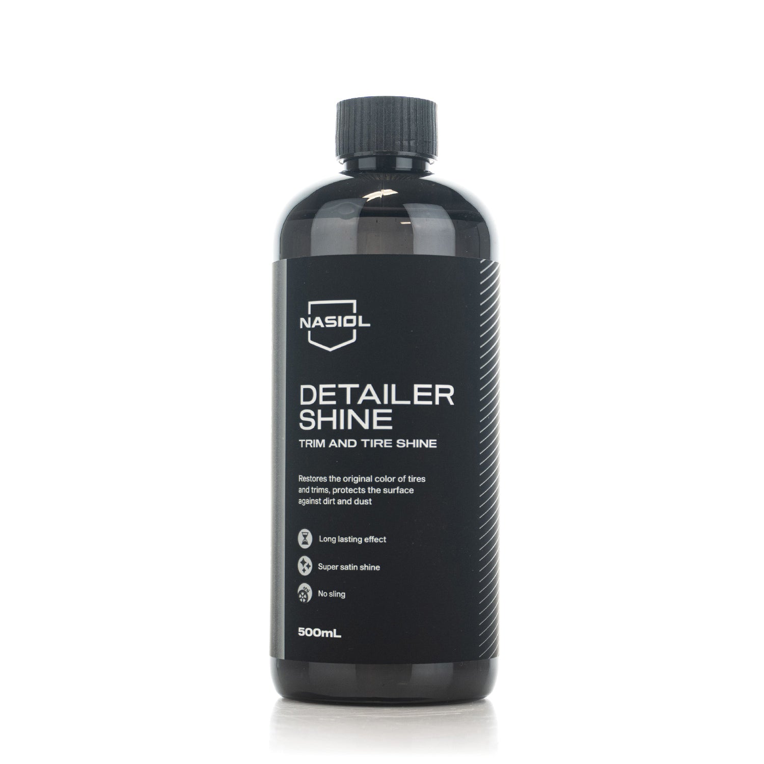 Bottle of Nasiol Detailer Shine on a white background