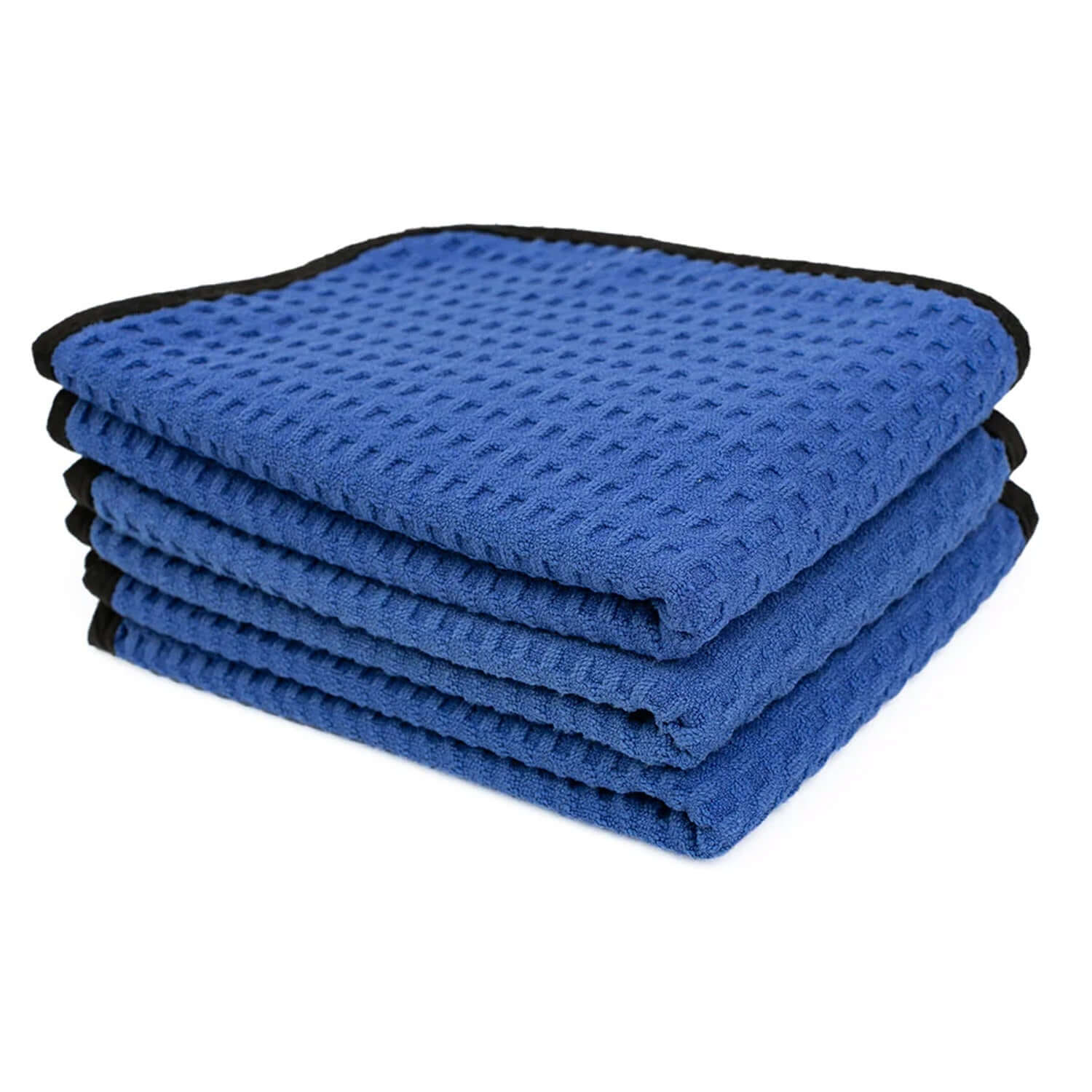 dmar 3-pack navy blue waffle towels