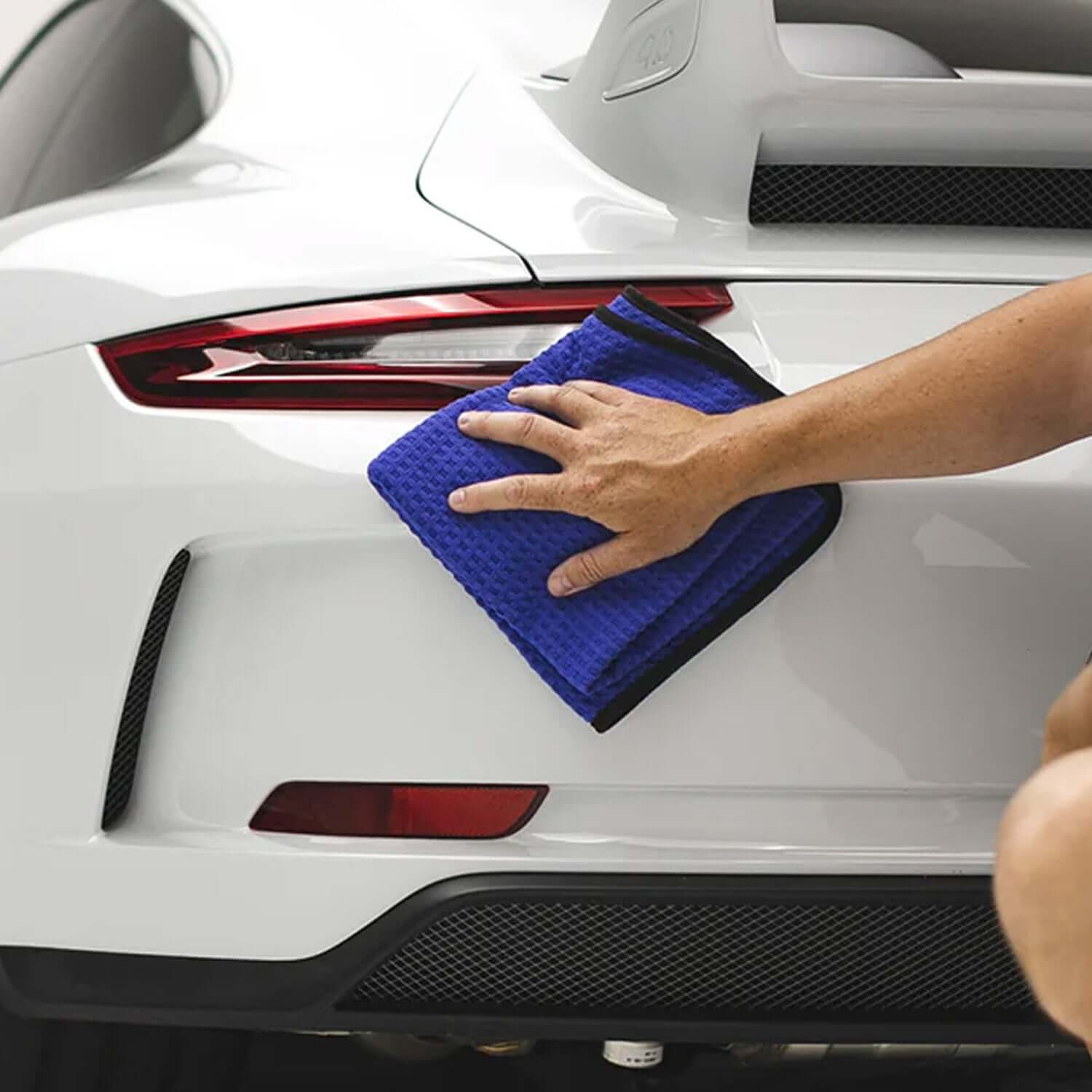 dark blue towel