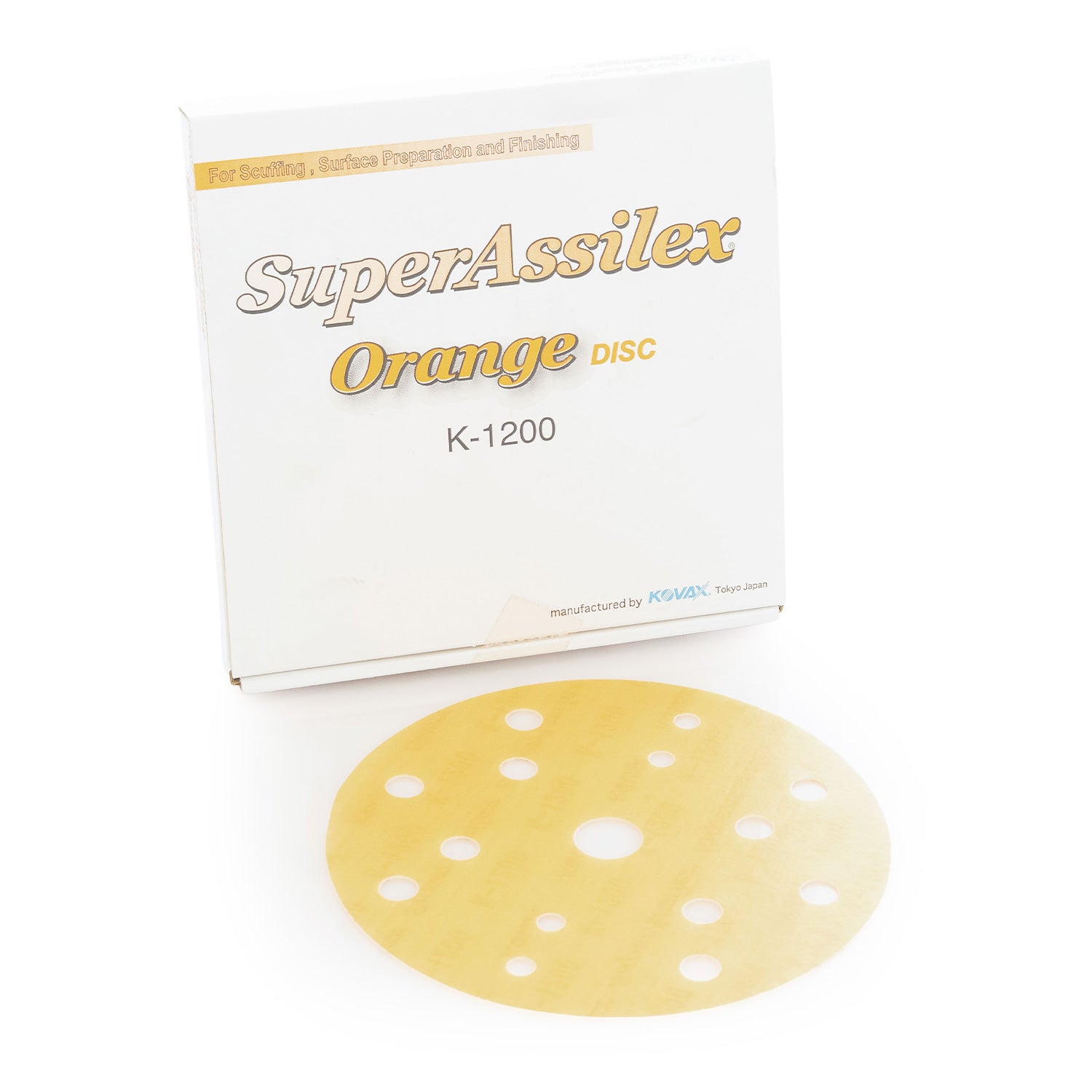 Kovax Super Assilex disc with K-1200 packaging on a white background
