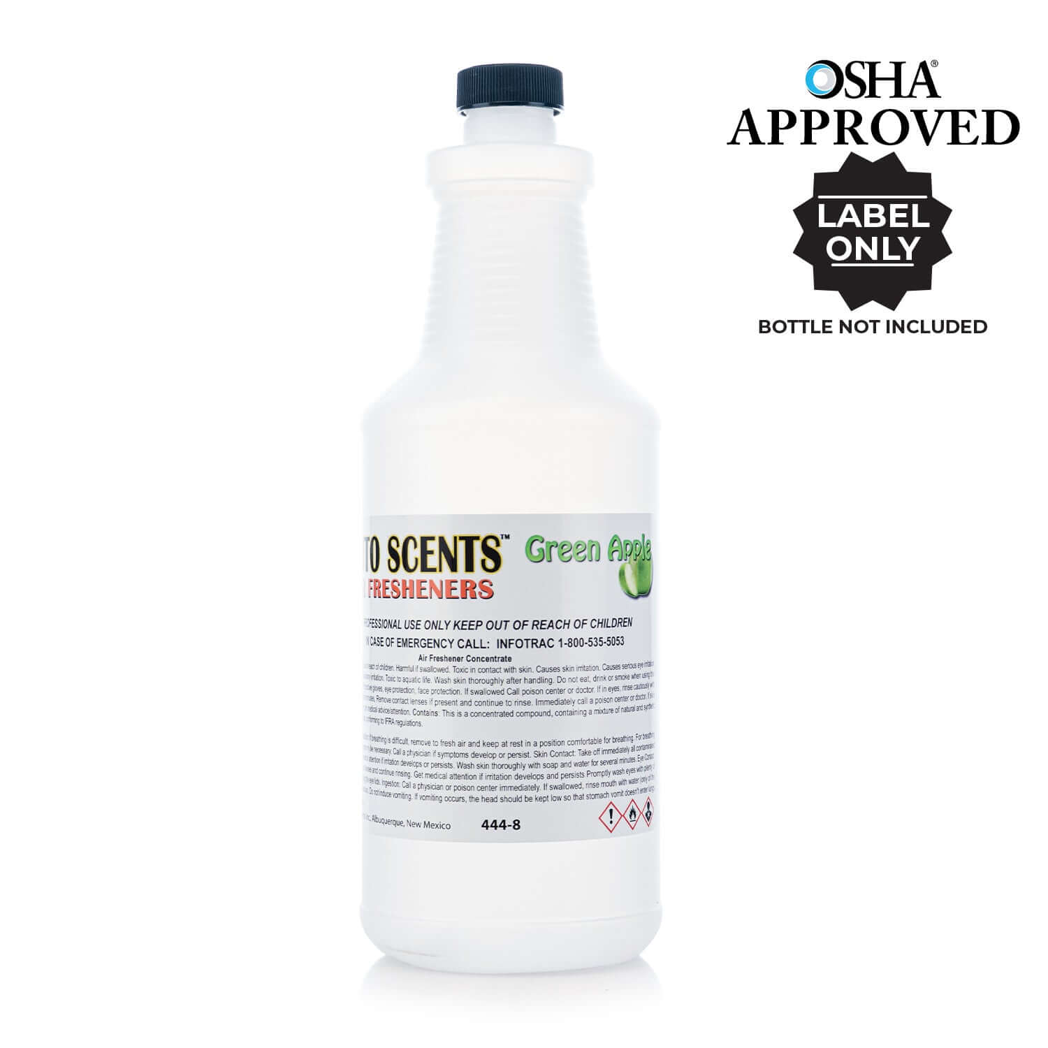 Green Apple Concentrate OSHA Label