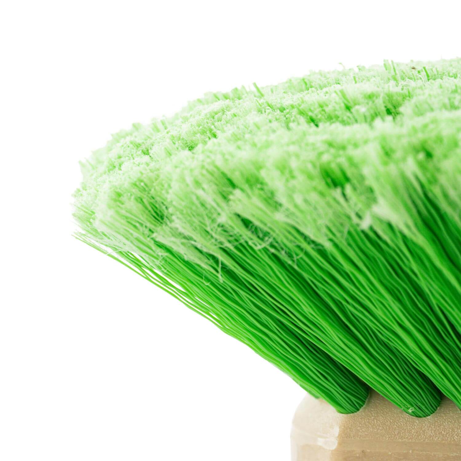 green wash brush bristles