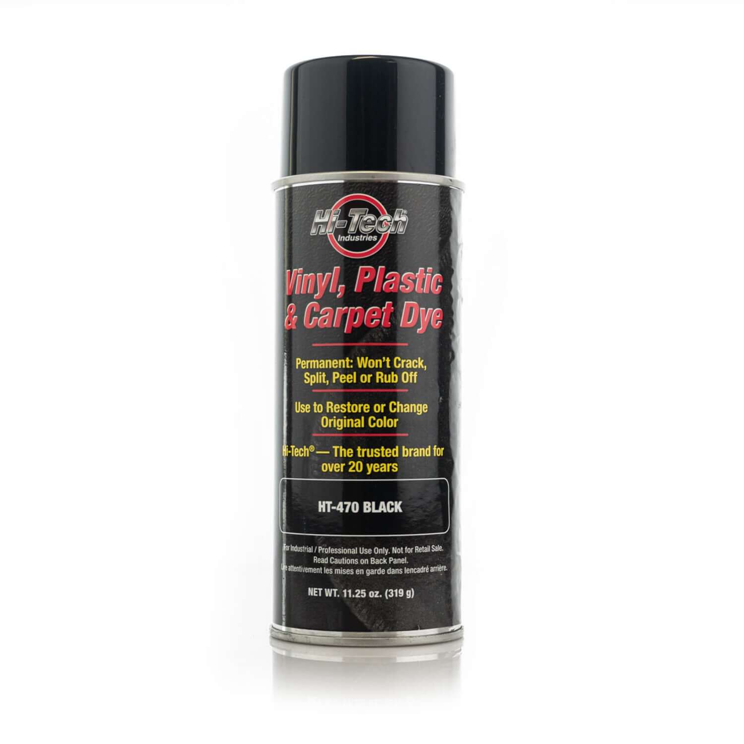 hi-tech black vinyl carpet dye aerosol