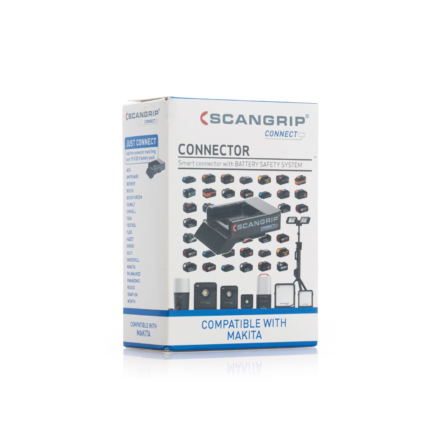 Scangrip Makita Battery Connector Box on a white background