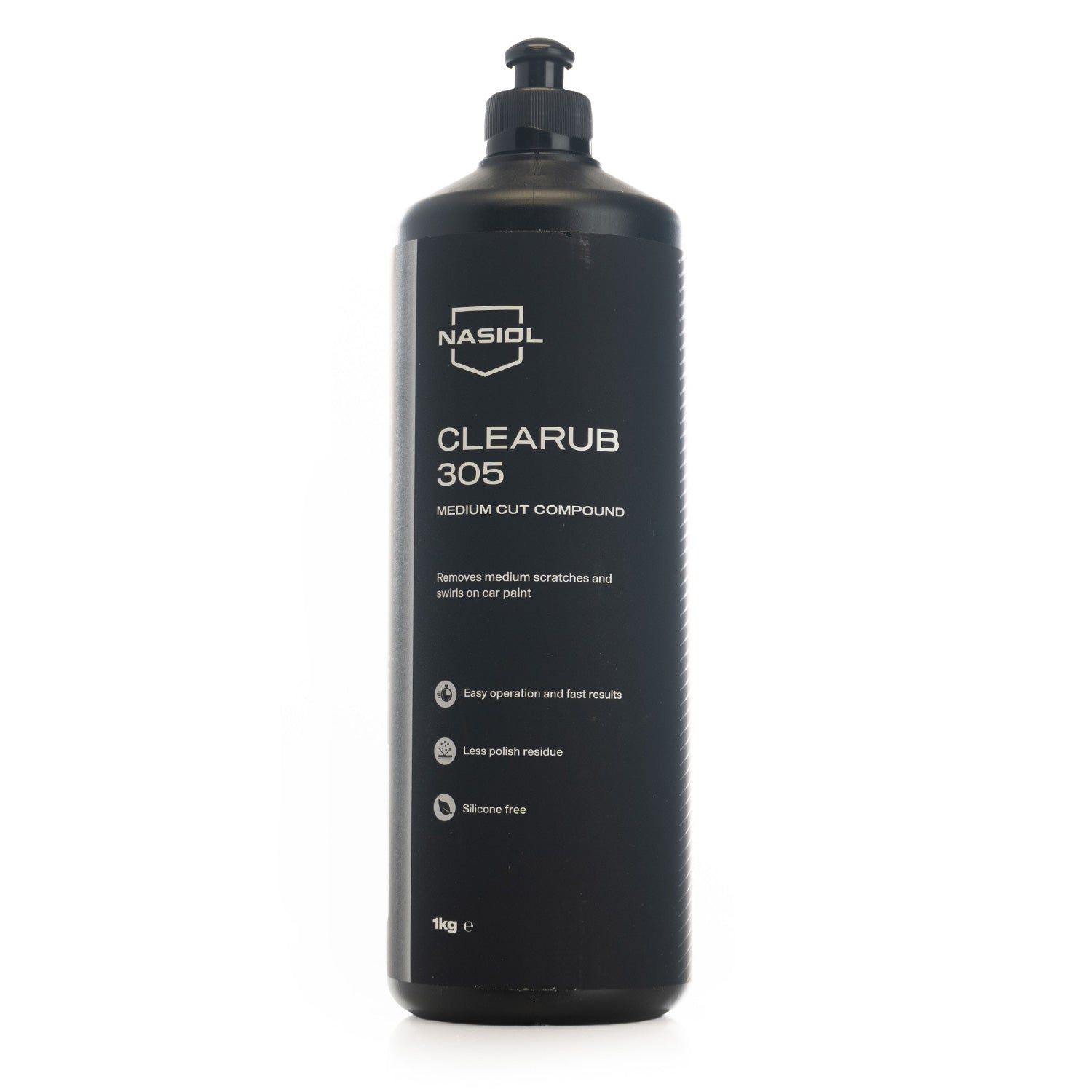 Large bottle of Nasiol Clearub 305 on a white background