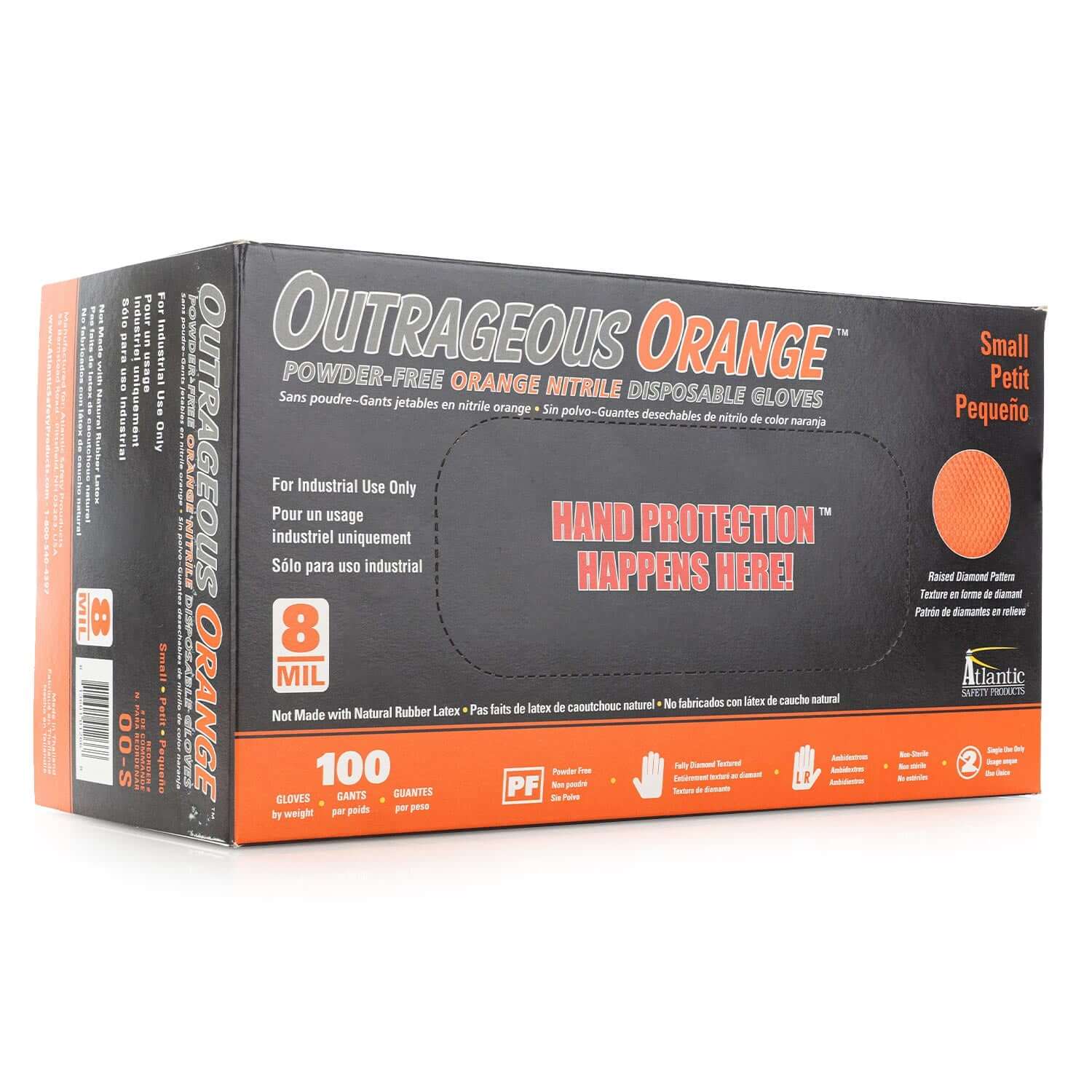 small orange gloves