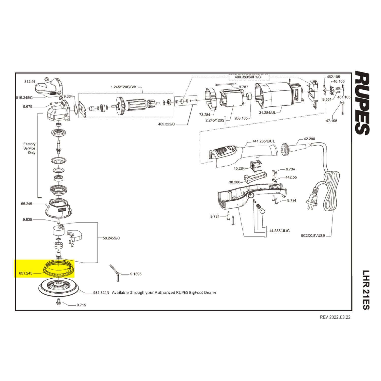 lhr21ES replacement rubber shroud parts guide