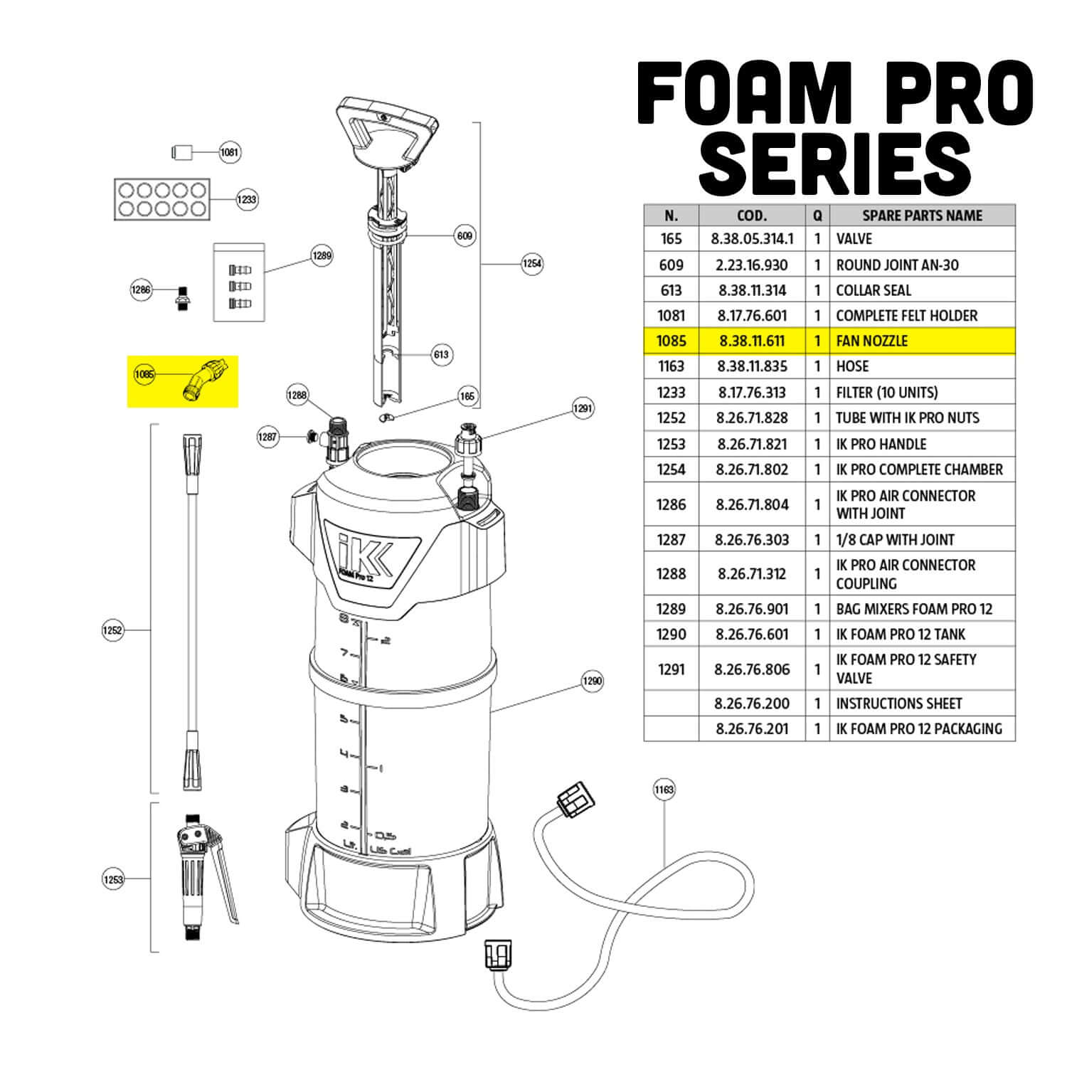 fan nozzle parts guide