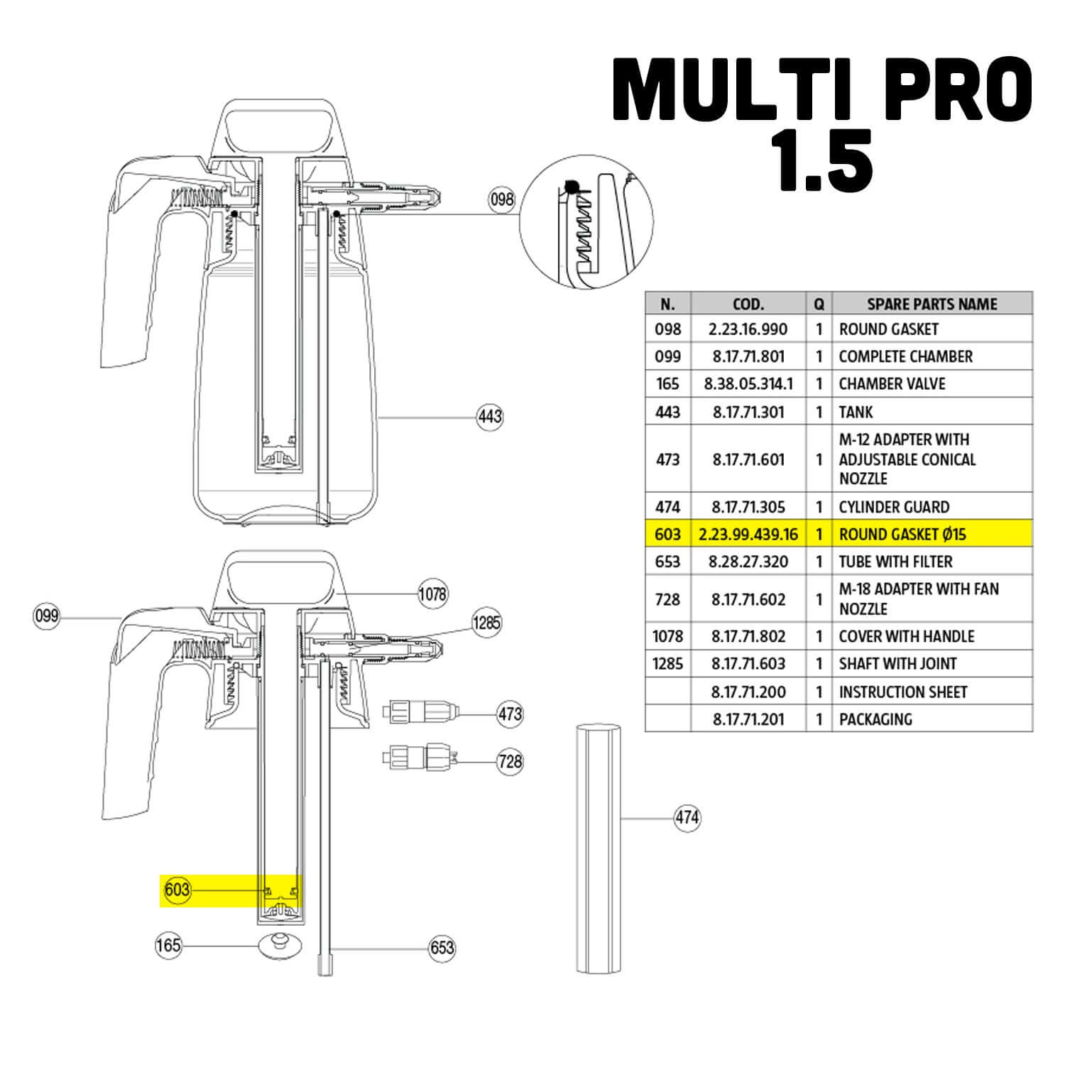 round rubber gasket parts guide