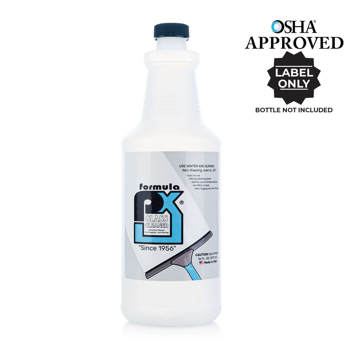 PX Glass Cleaner Label
