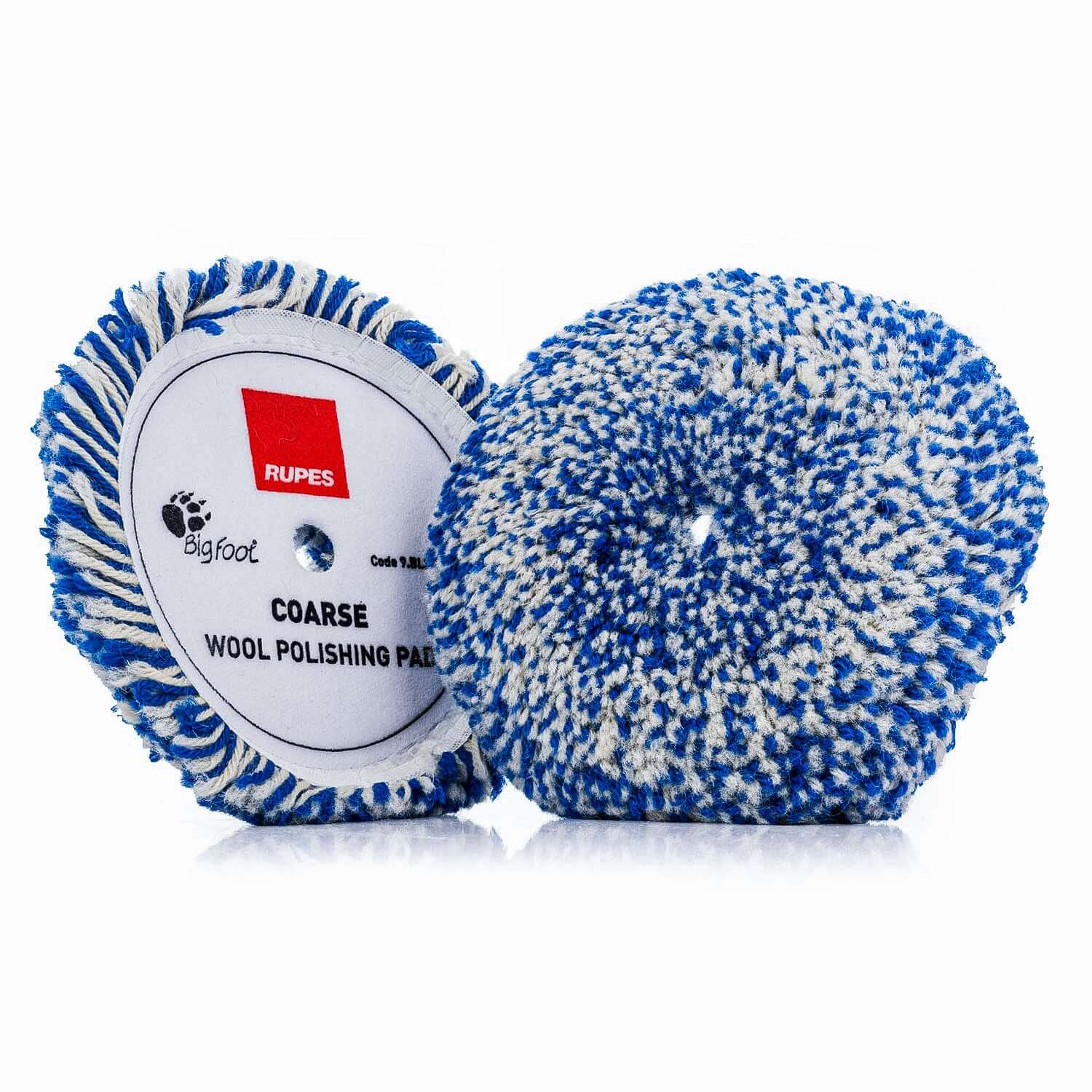 Twisted Wool Rotary Pads Front and Back