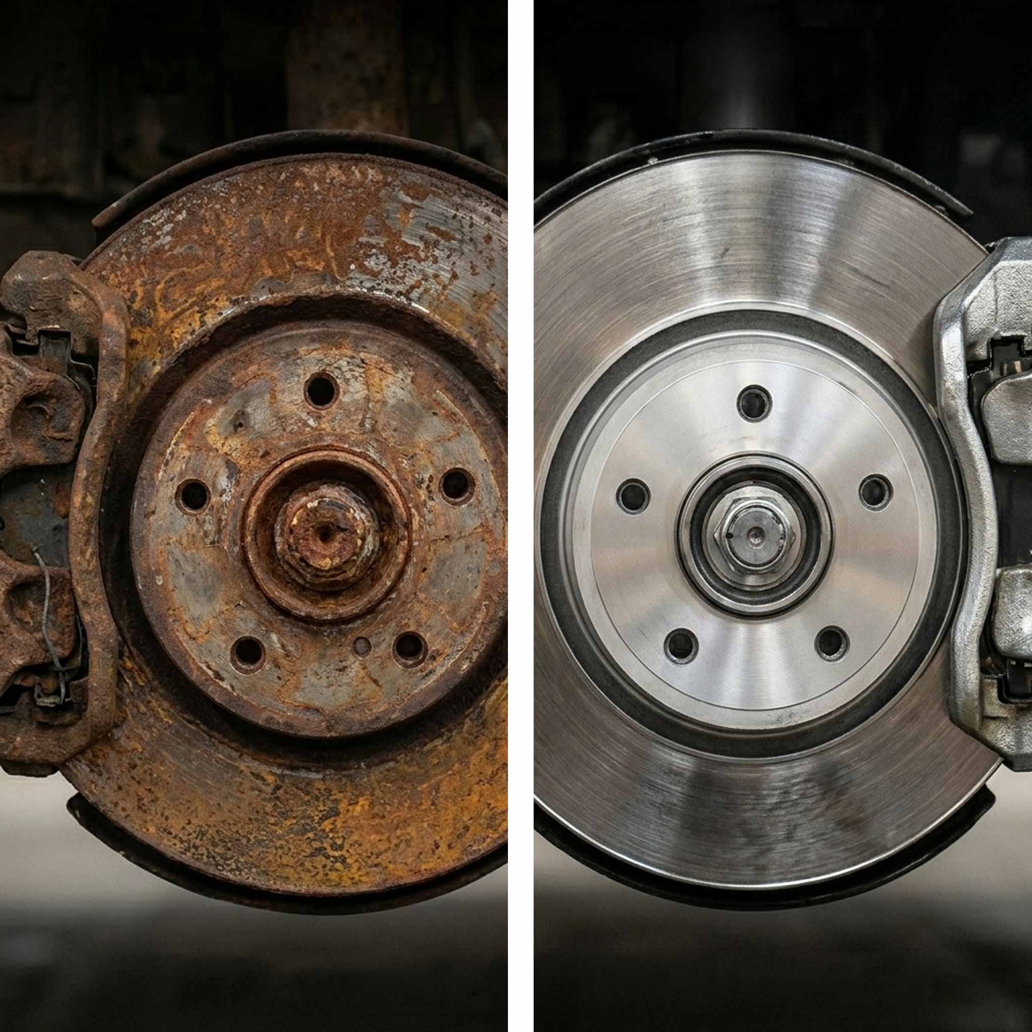 Rust and corrosion inhibitor before and after