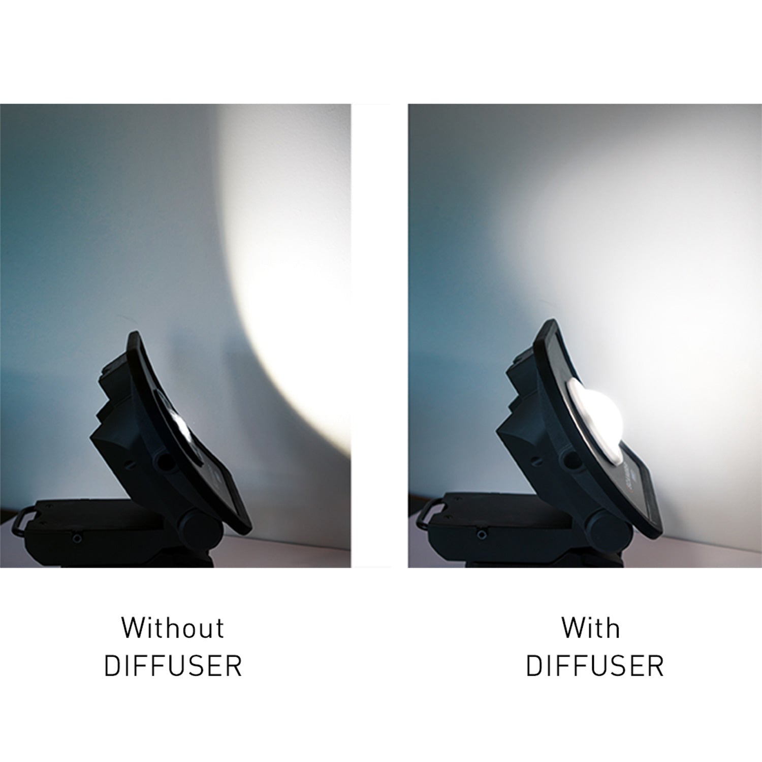 Scangrip diffuser demonstartion using 2 Multimatch R lights