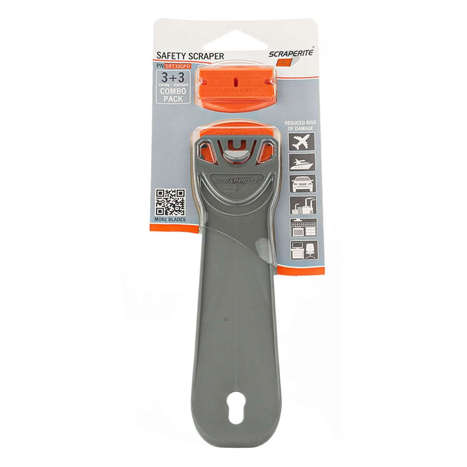 scraperite standard kit with curvey and straight blades